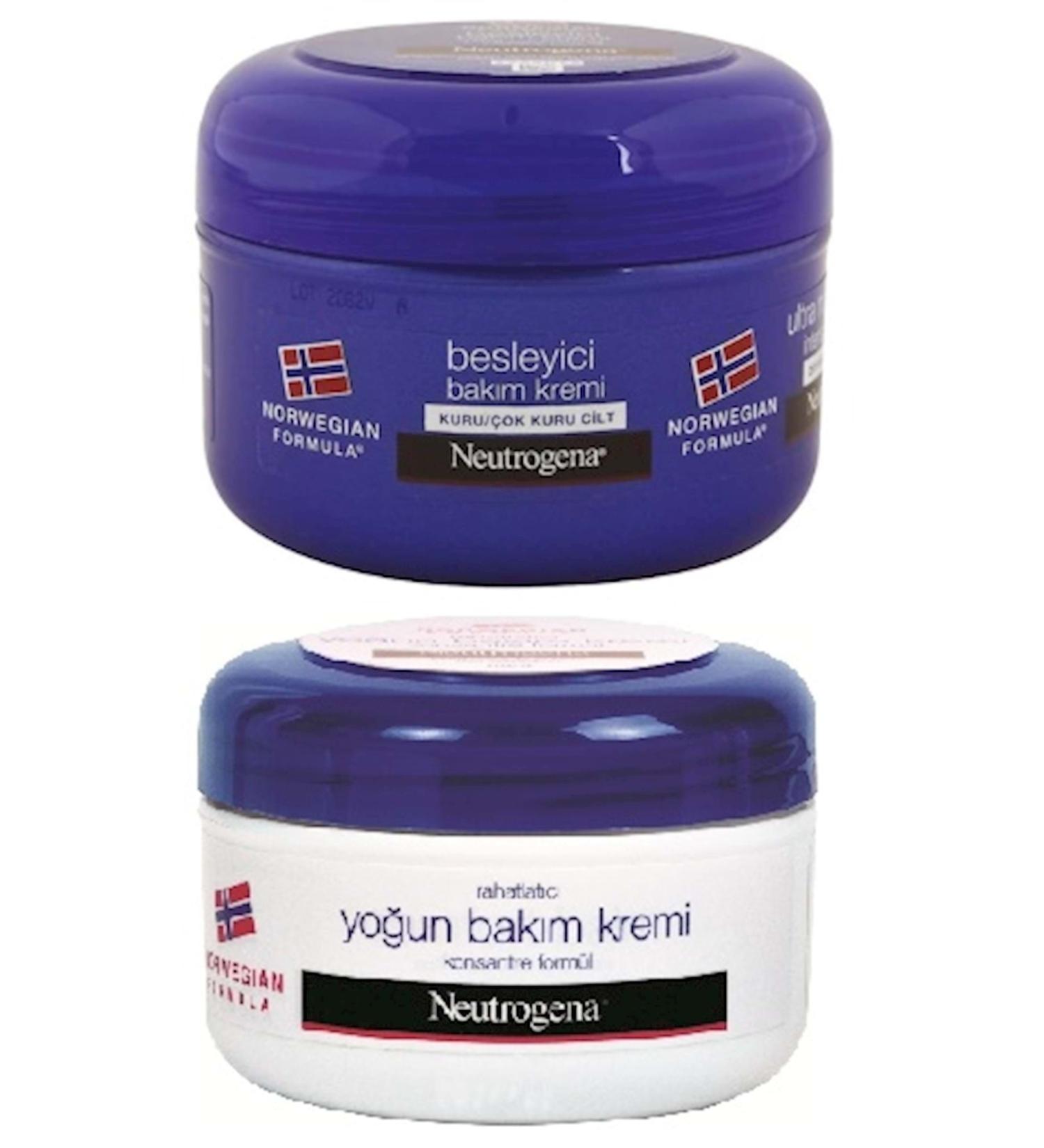 Neutrogena Norwegian Formula Care Cream (mixed 2 Li Set Nourishing and Intensive) 200 ml - Buy Online on GoSupps.com