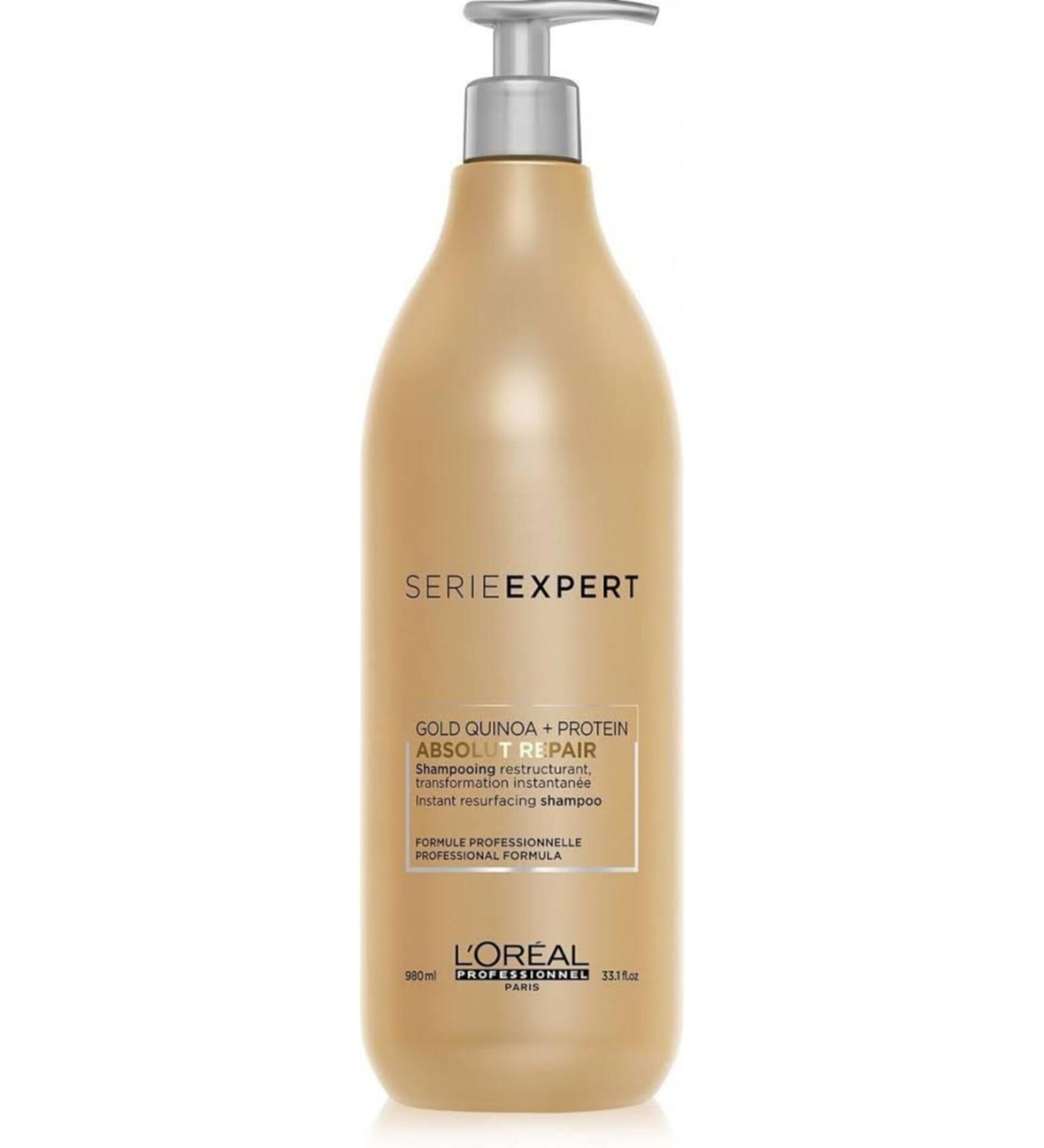 L'oreal Professionnel Repair Shampoo for Extremely Damaged Hair - Absolut Repair Gold Quinoa 980 Ml Special Series