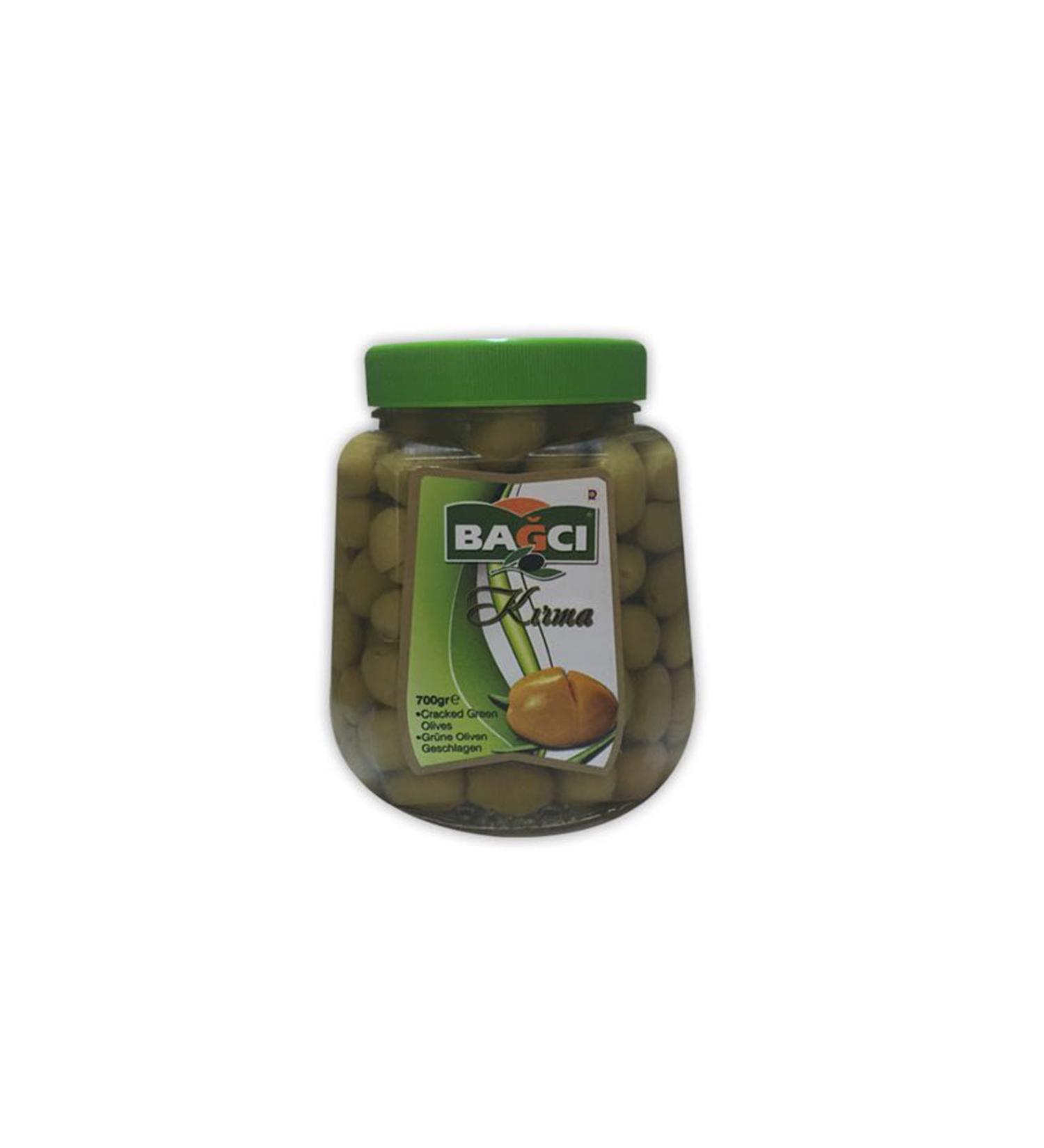 Bagci Green Cracked Olives 700 gr