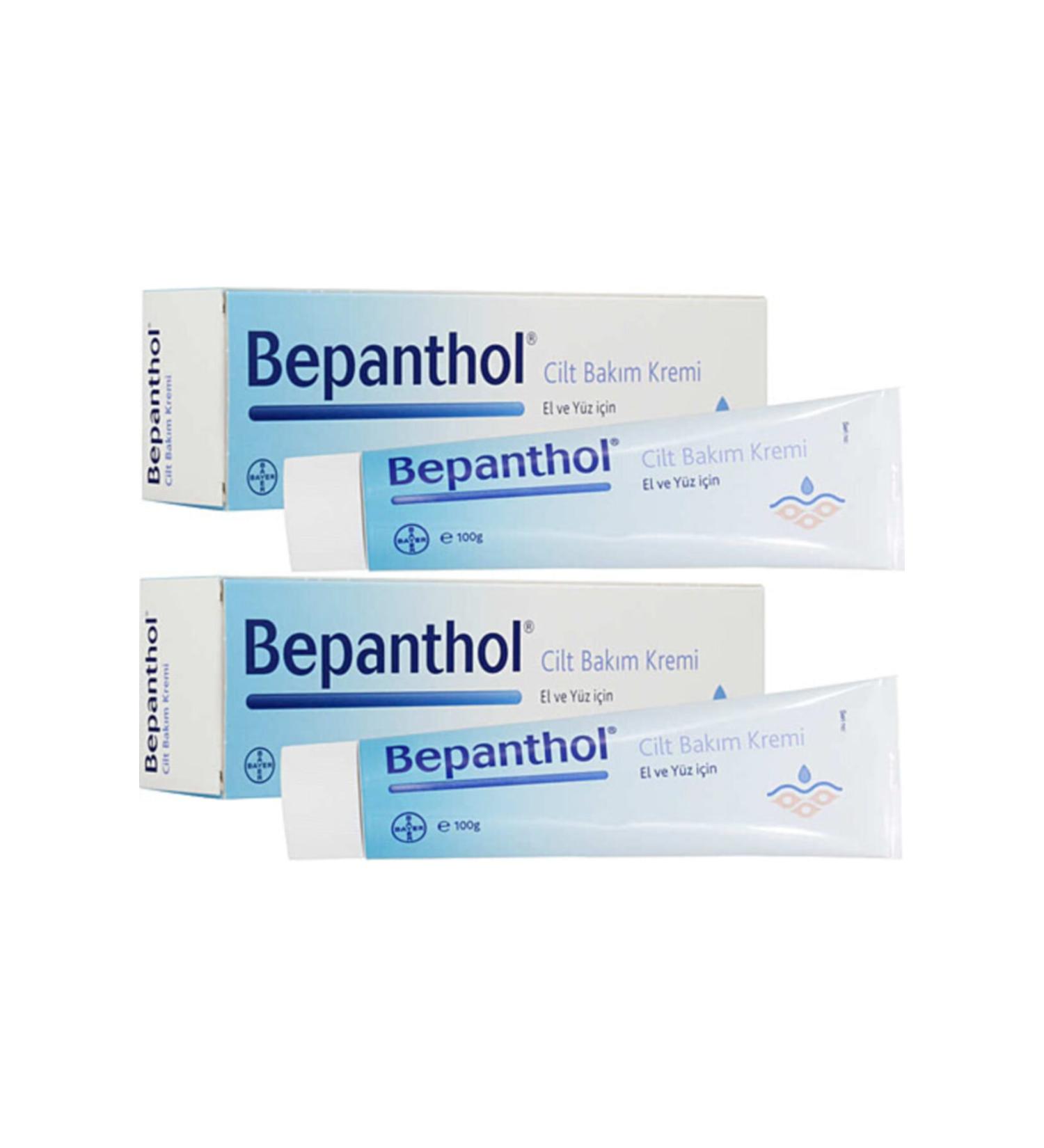 Bepanthol Skin Care Cream 100gr 2-pack - Suitable for All Skin Types Hand and Daily Face Care