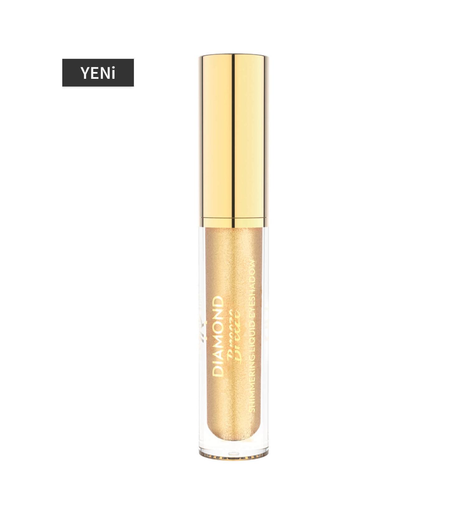 Golden Rose Liquid Eyeshadow - Diamond Breeze Shimmering Liquid Eyeshadow 01 24K Gold 8691190965624