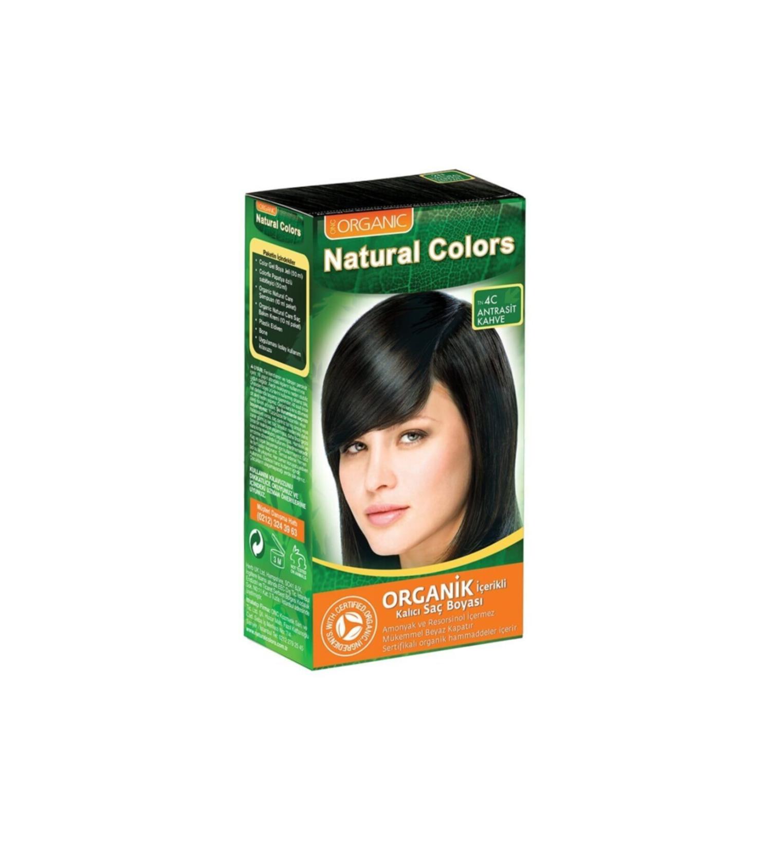 Organic Natural Colors Natural Colors 4c Anthracite Brown Organic Hair Dye