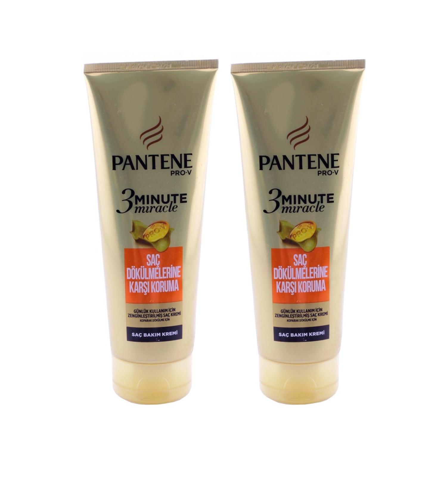 Pantene 3 Minute Hair Care Cream Against Hair Loss X 2 Pieces