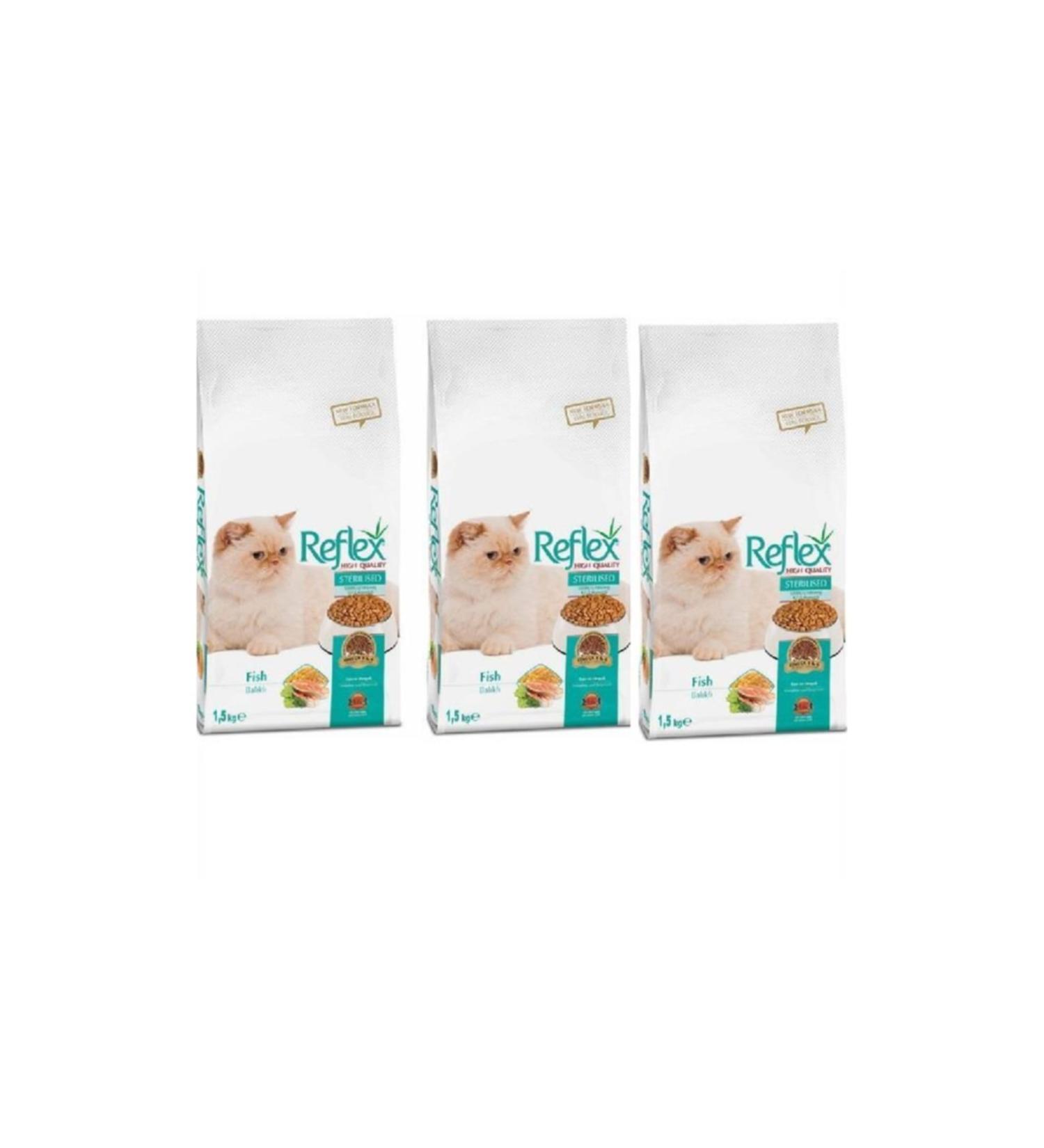 Reflex Sterilized Fish Meat Sterilized Cat Food 1.5 Kg 3 Pieces