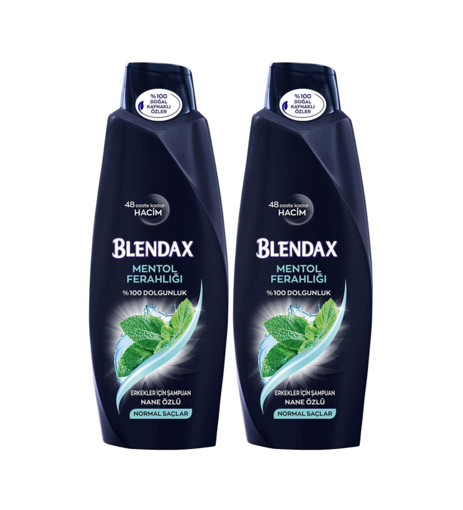 Blendax Menthol Shampoo 550 ml X 2 Pieces