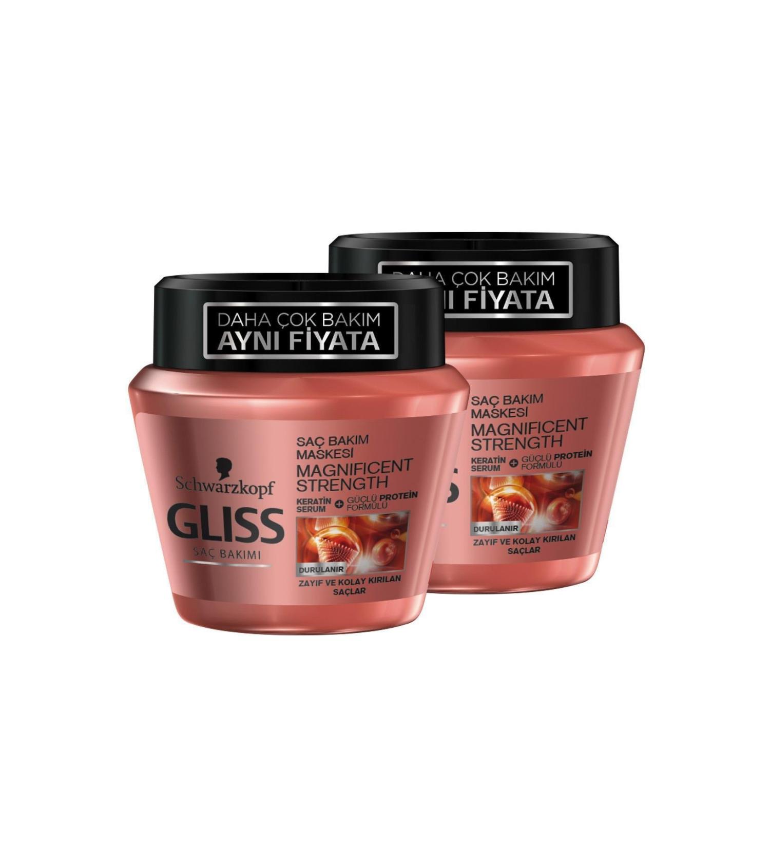 Gliss 300Ml Magnificent Strength Mask * 2 Pieces