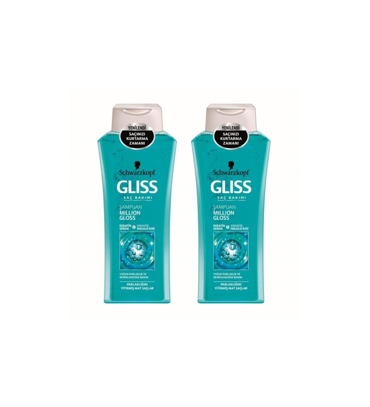 Gliss Shampoo Million gloss 400Ml 2 Pack
