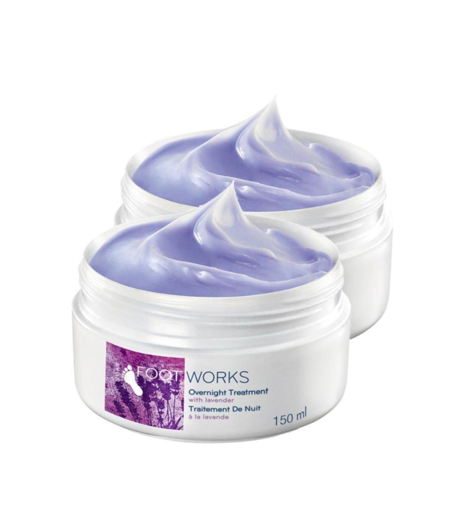 Avon Lavender Essence Night Foot Cream 150 Ml. Set of Two