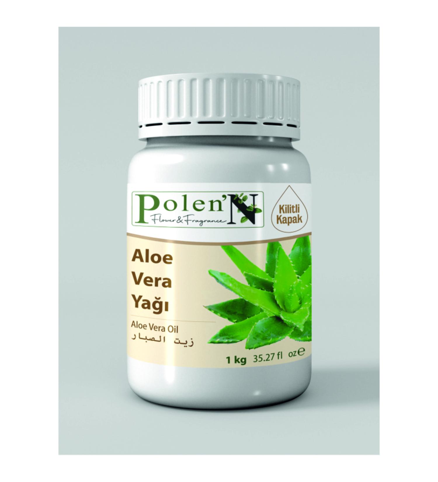 pollen'n flower&fragrance Aloe Vera Oil 1 Kg 1 Lt Pure Raw Material