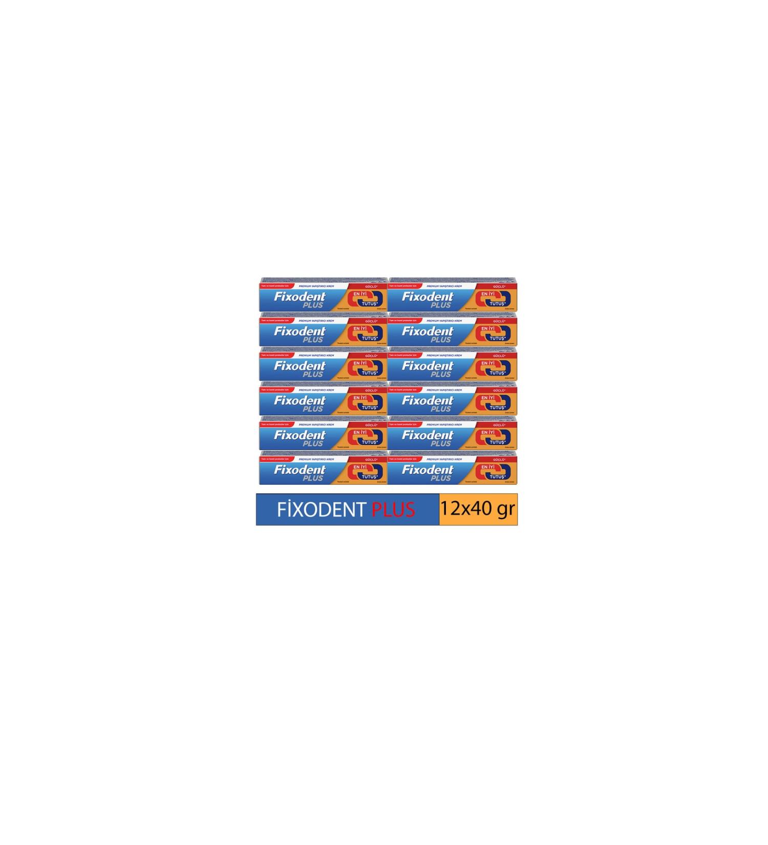 Fixodent Plus 40 Gr 12 X 40 Gr Skt06.2025