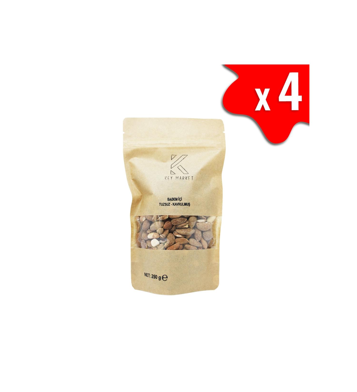 KEY Market 1 Kg Natural Roasted Almond Kernels