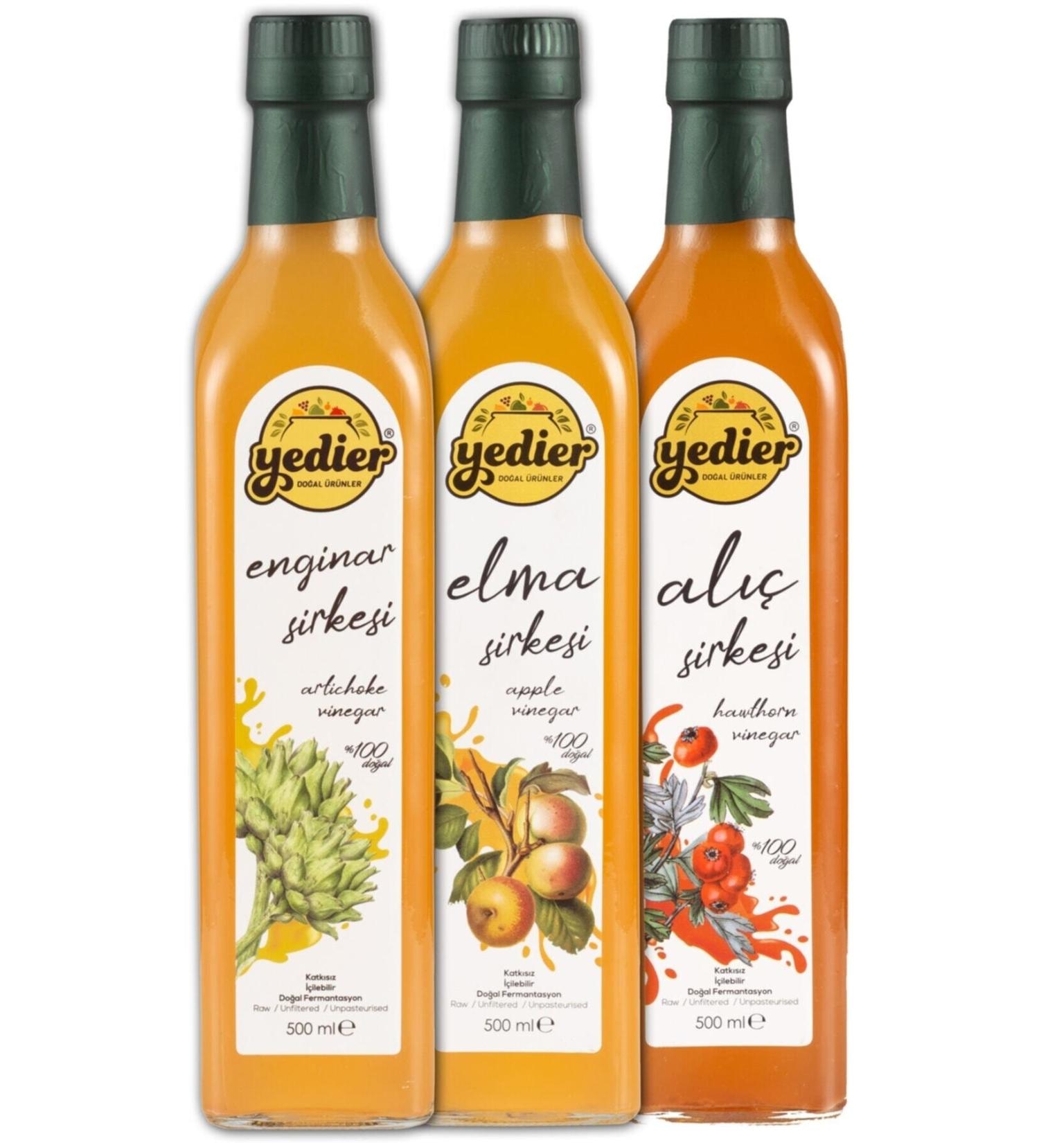 Yedier Apple Hawthorn Artichoke Vinegar 500 Ml