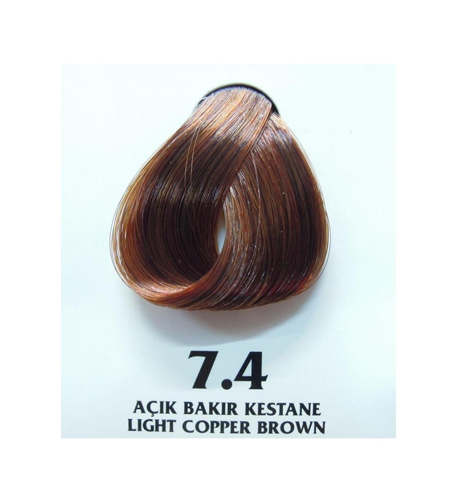 Clemency Farmavita Hair Dye Light Copper Chestnut 7.4 60gr.