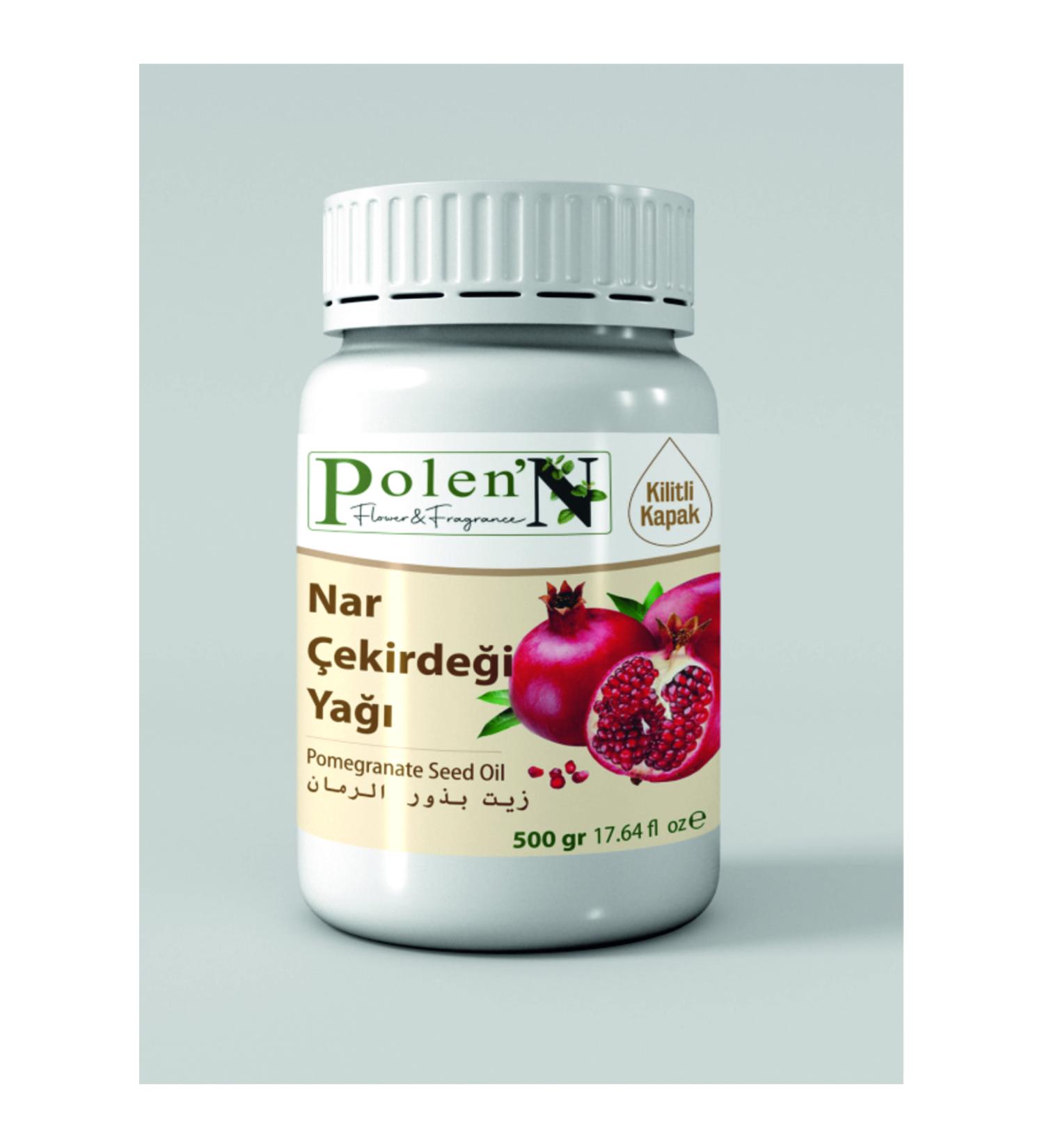 pollen'n flower&fragrance Pomegranate Seed Oil 500 Gr. Pure Raw Material