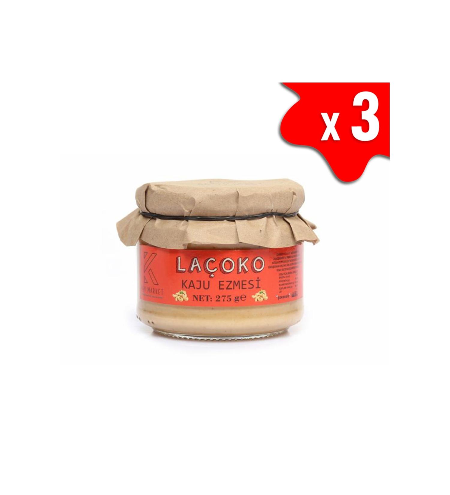 LA OKO 825 Grams Sugar-Free Additive-Free Gluten-Free Vegan Natural Cashew Paste
