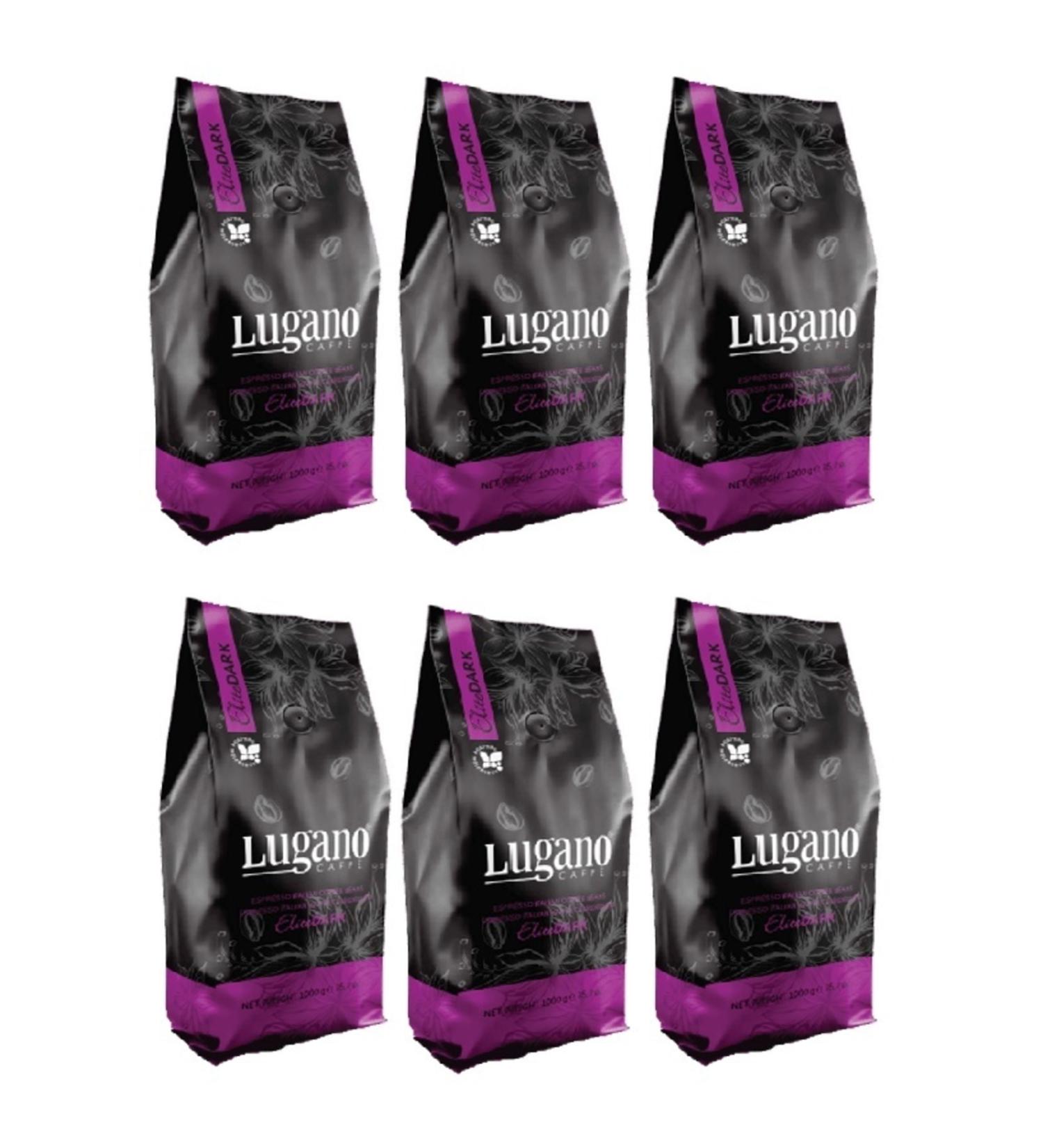 Lugano Caffe Lugano Elite Dark Bean Coffee 6 Kg Suitable for Office and Home Use