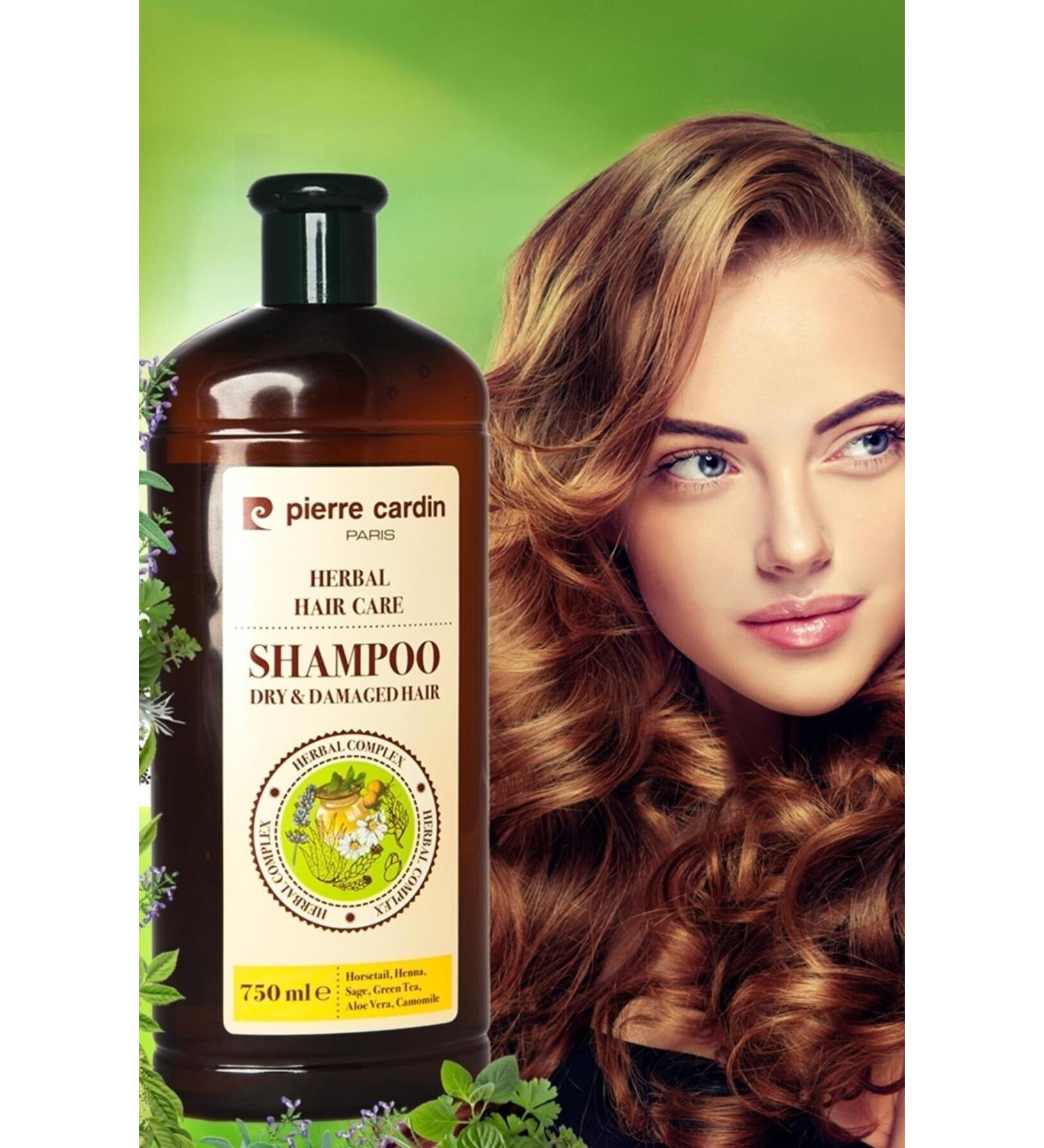 Pierre Cardin Herbal Shampoo For Dry & Damaged Hair 750 ml Herbal Shampoo (Dry and Damaged Hair) - Buy Online on GoSupps.com