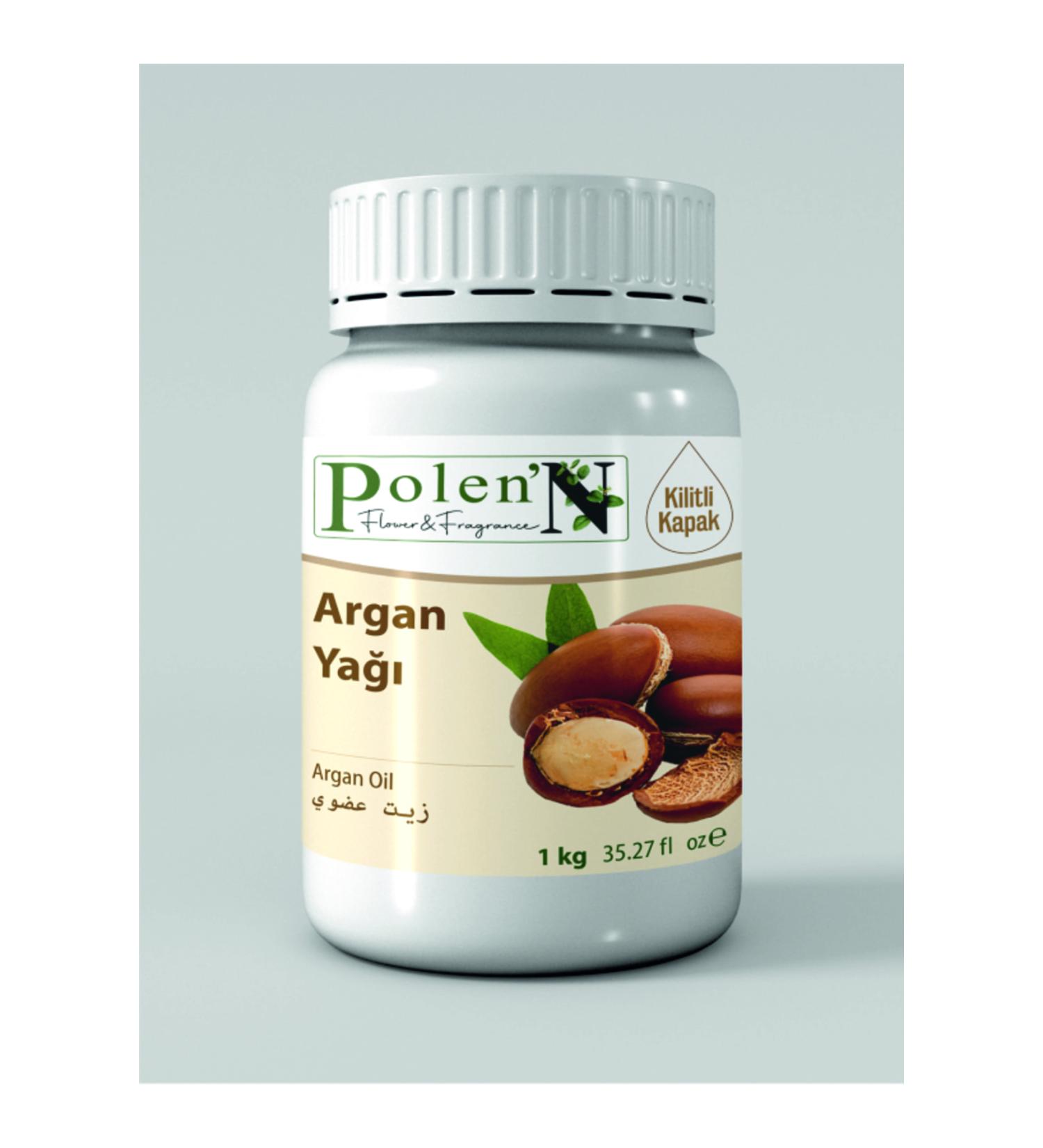 pollen'n flower&fragrance Argan Oil 1 Kg 1 Lt Pure Raw Material