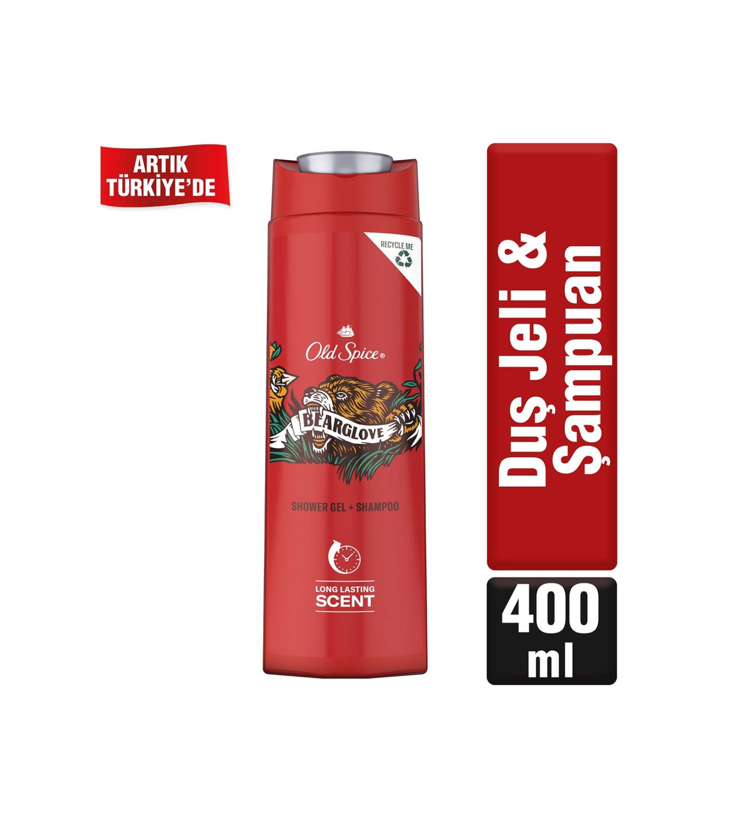 Old Spice Shower Gel & Shampoo 400 ml Bearglove - Buy Online on GoSupps.com
