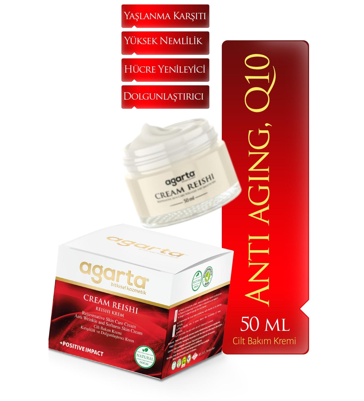 Agartha Aging Red Reishi Mushroom Cream 50 Ml X2 Pieces - Buy Online on GoSupps.com