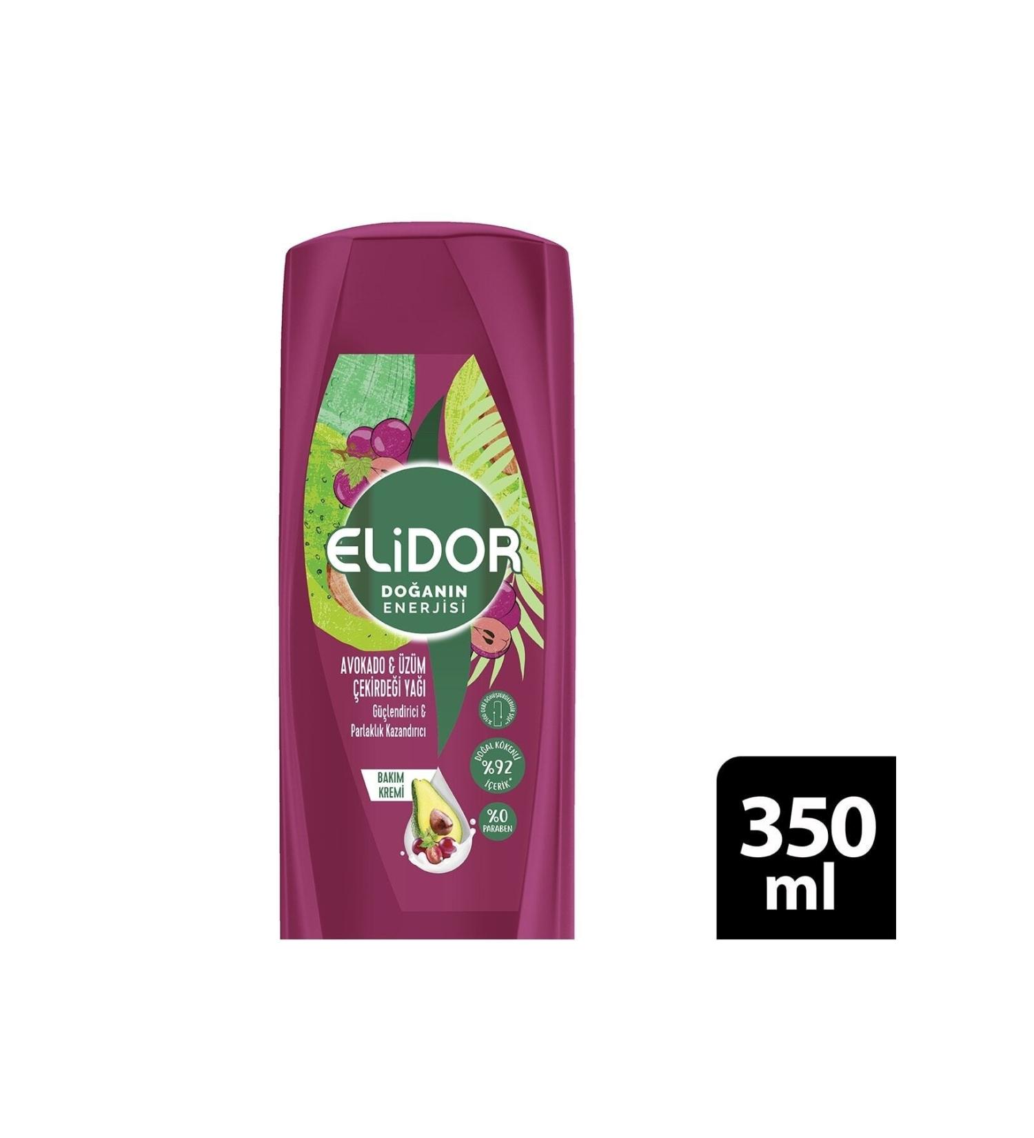 Elidor Nature's Energy Hair Care Cream Avocado and Grape Seed Oil 350 Ml