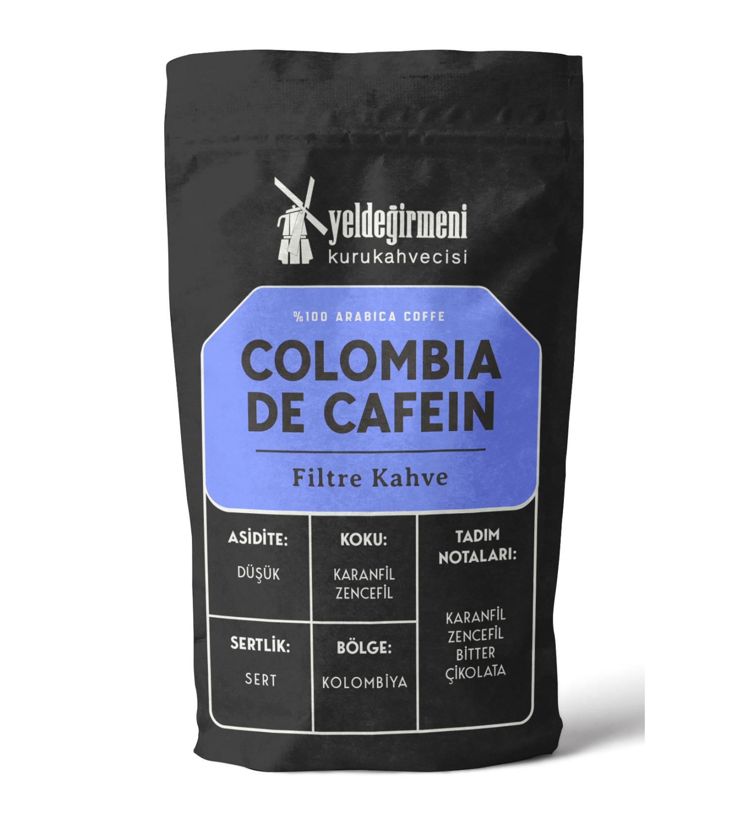 Yelde irmeni Kurukahvecisi Colombia Decaf Filter Coffee 250 gr