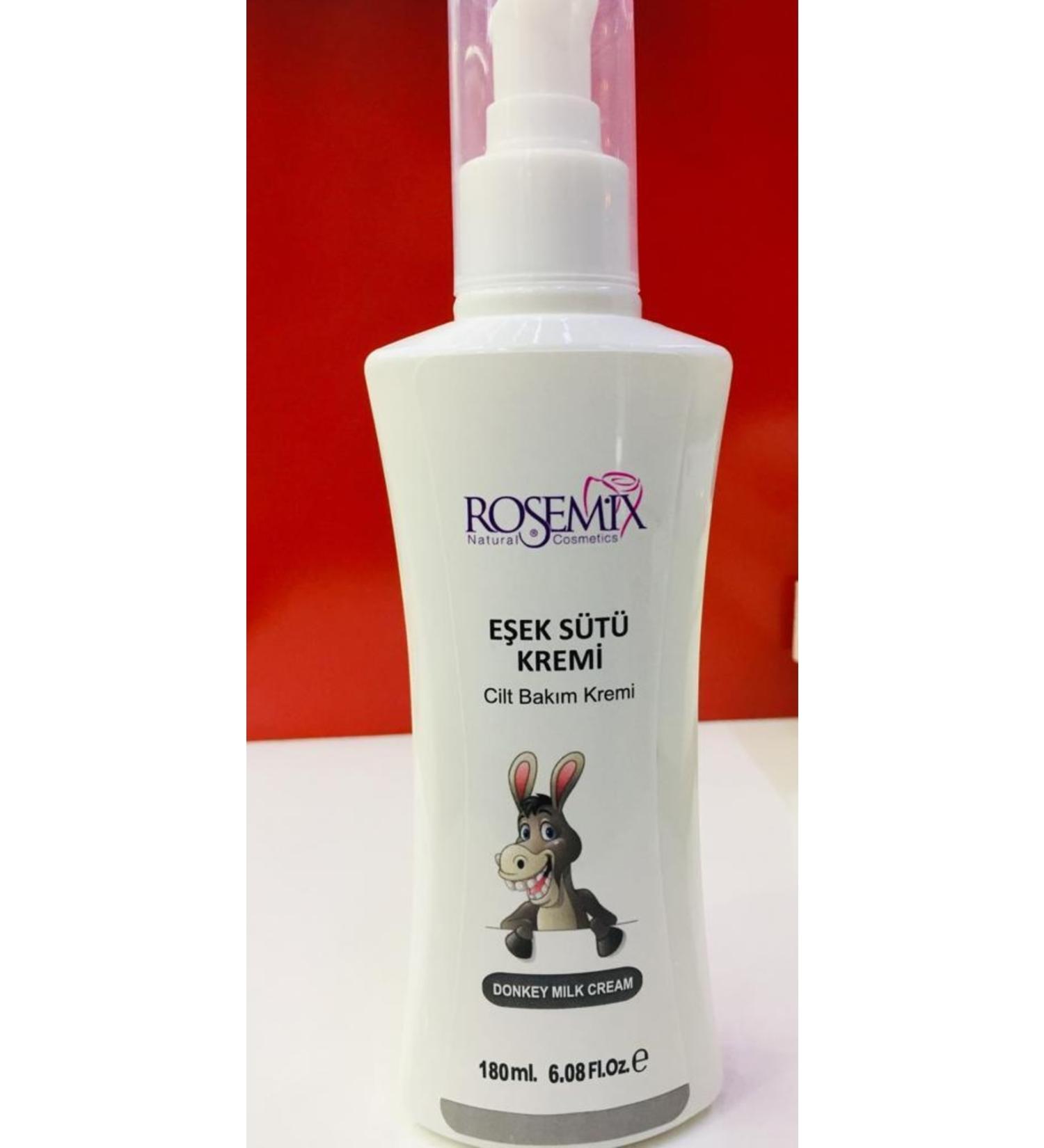 ROSEMIX 180ml Hand and Body Lotion Donkey Milk Cream Vitamin E Moisturizer