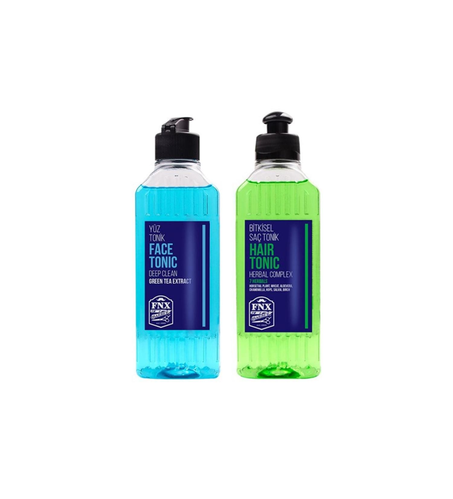 Fnx Facial Cleansing Tonic 250 ml + Herbal Hair Tonic 250 ml - Buy Online on GoSupps.com