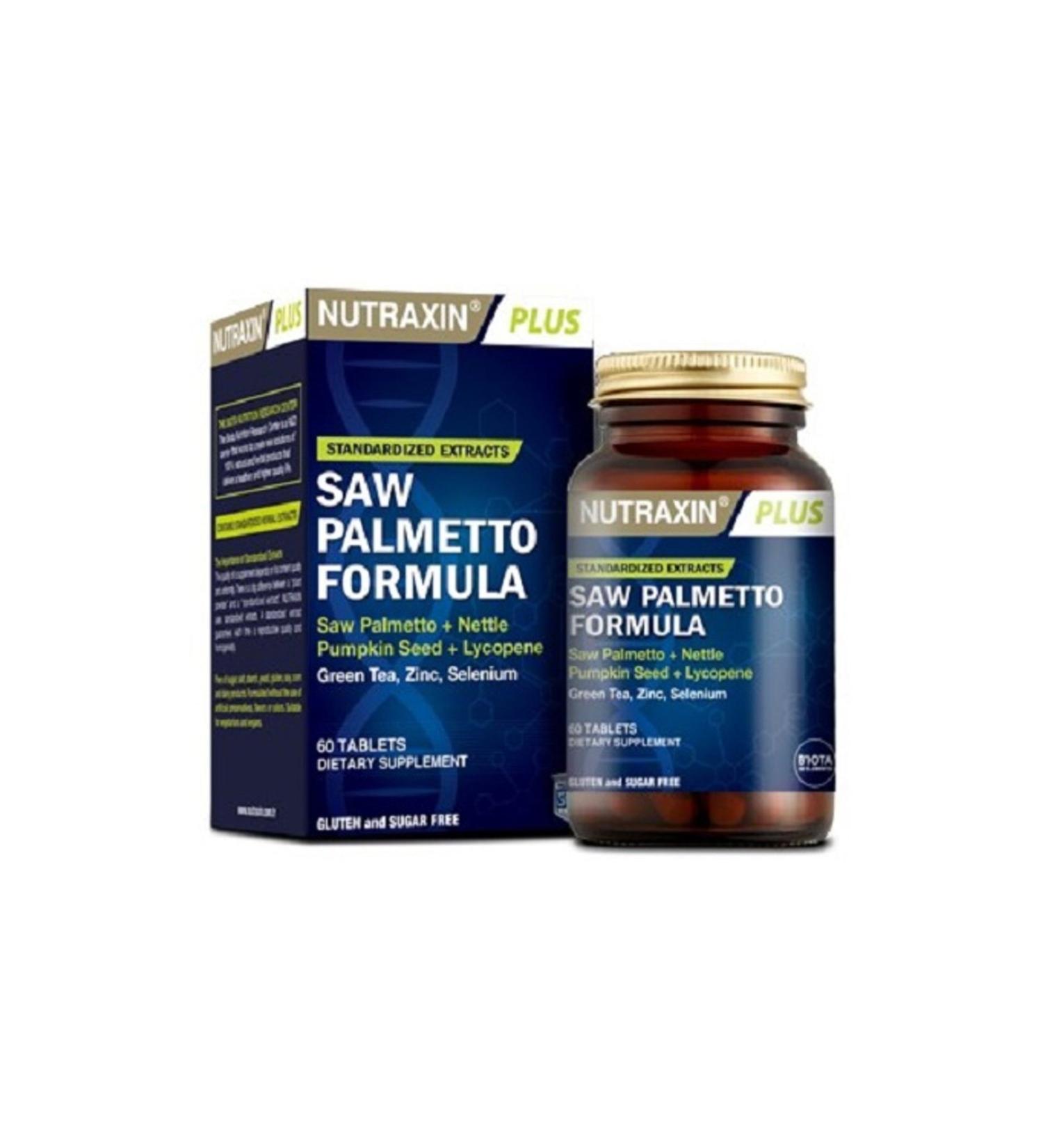 Nutraxin Saw Palmetto Formula 60 Tablets