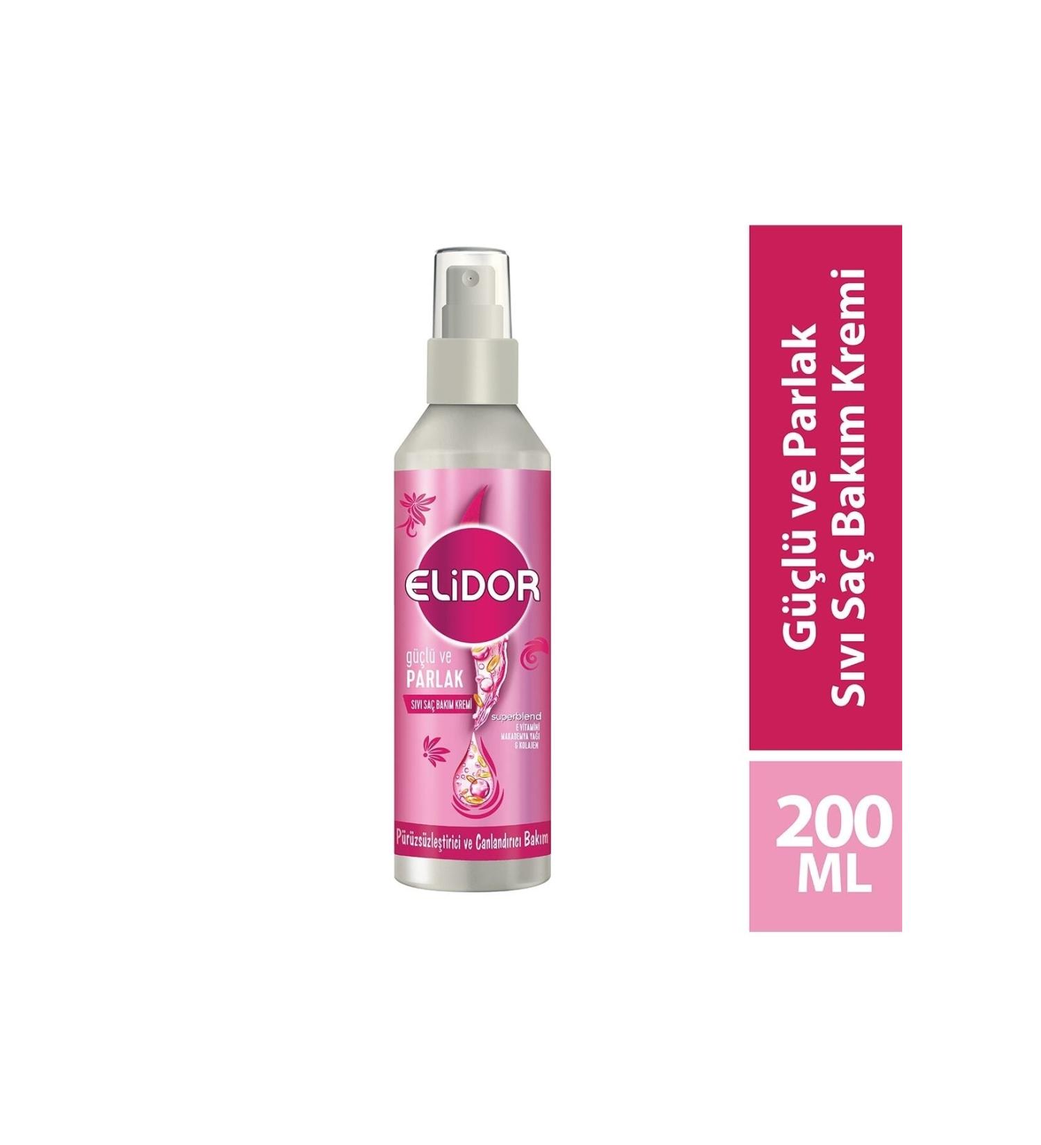 Elidor Superblend Liquid Hair Care Conditioner Strong and Shiny Smoothing and Revitalizing 200 Ml