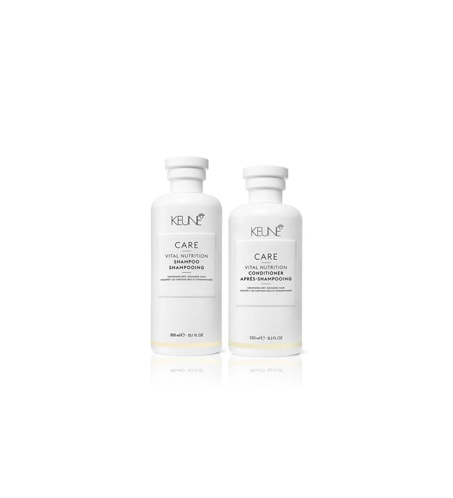 Keune Vital Nutrition Shampoo 300 ml - Hair Conditioner 250 ml Set of 2