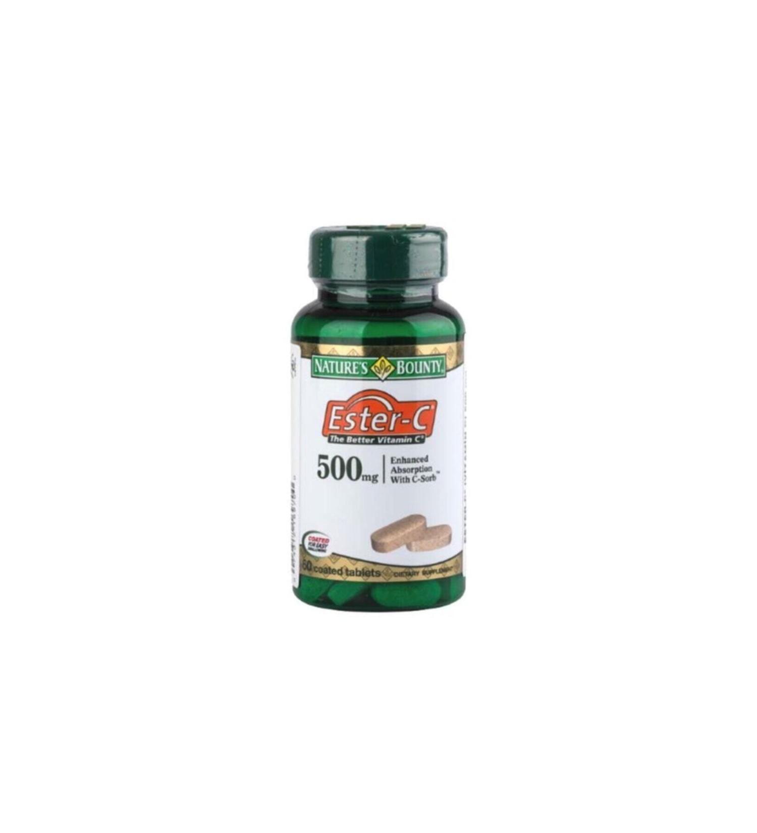 Nature's Ester-c 500 Mg 60 Tablets