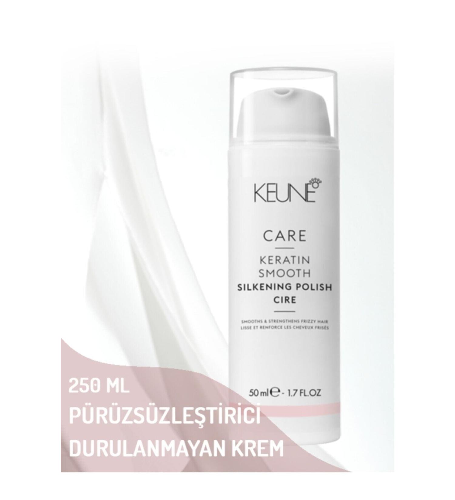 Keune Keratin Smooth Silkening Polish Smoothing Leave-In Cream 50 Ml
