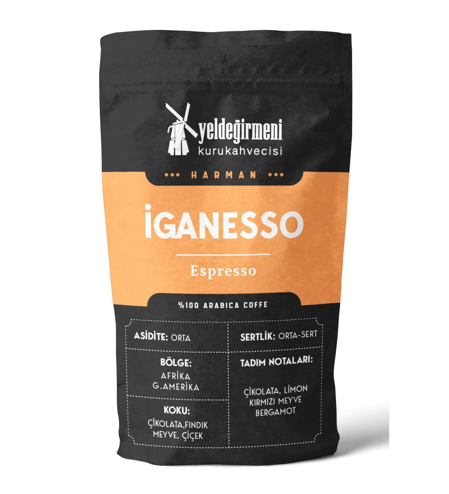Yelde irmeni Kurukahvecisi Iganesso Espresso Coffee 1000 gr