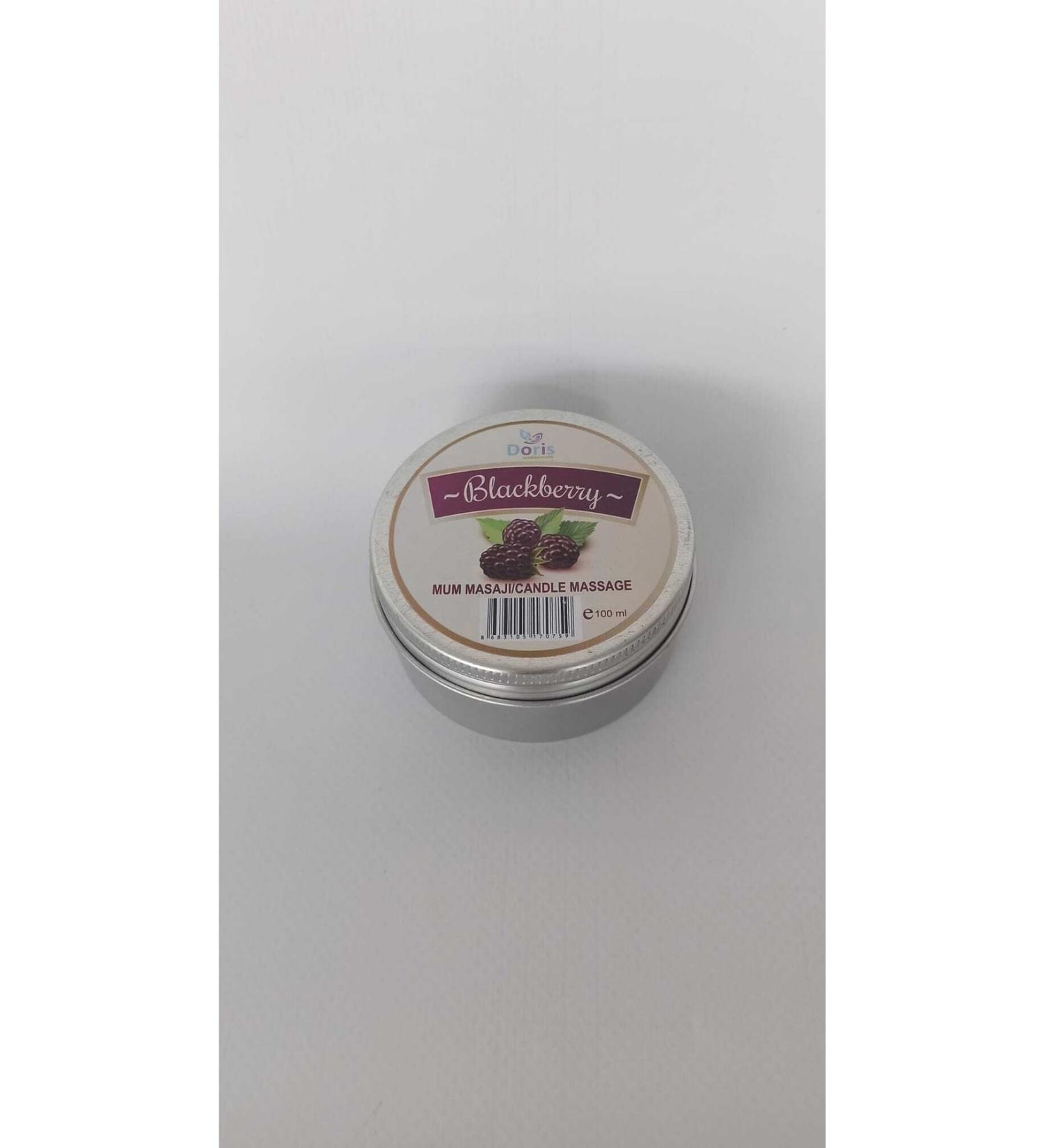 Doris Spa Candle Massage & Body Care Oil 100 ml Blackberry