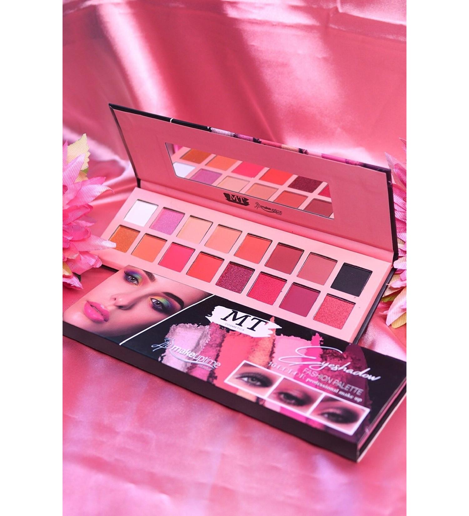 MT Makeuptime 16-Piece Mirrored Pearlescent Matte Eyeshadow Palette - Buy Online on GoSupps.com