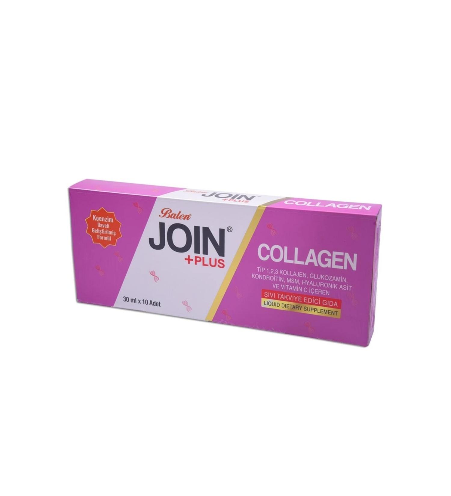 Balen Join+plus Type 1 2 3 Collagen Glucosamine Chondroitin Msm Hyaluronic Acid And Vitamin C Shot