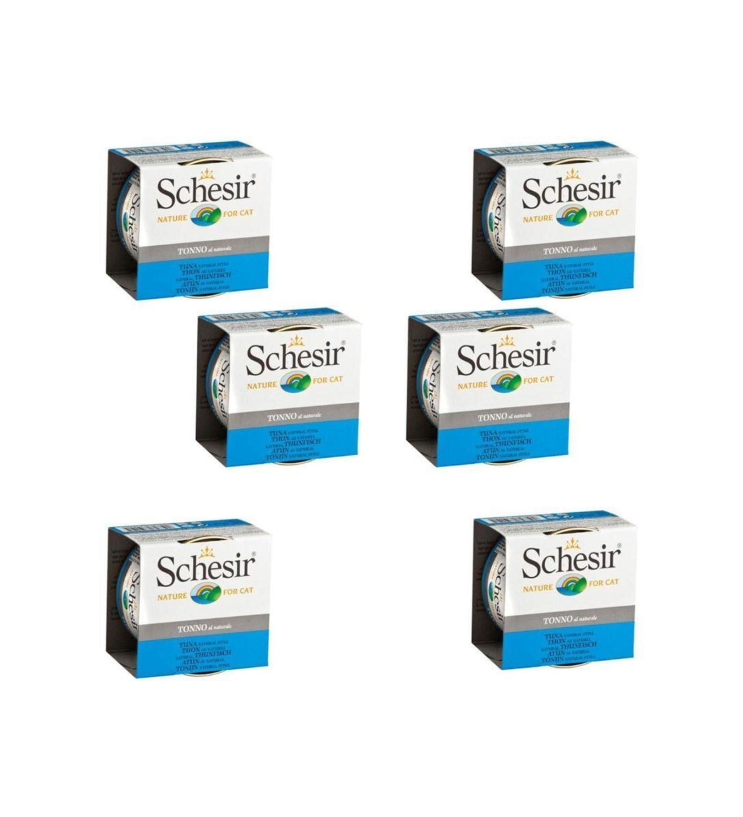 Schesir Canned Tuna Adult Cat Food 85 Gr X 6 Pieces