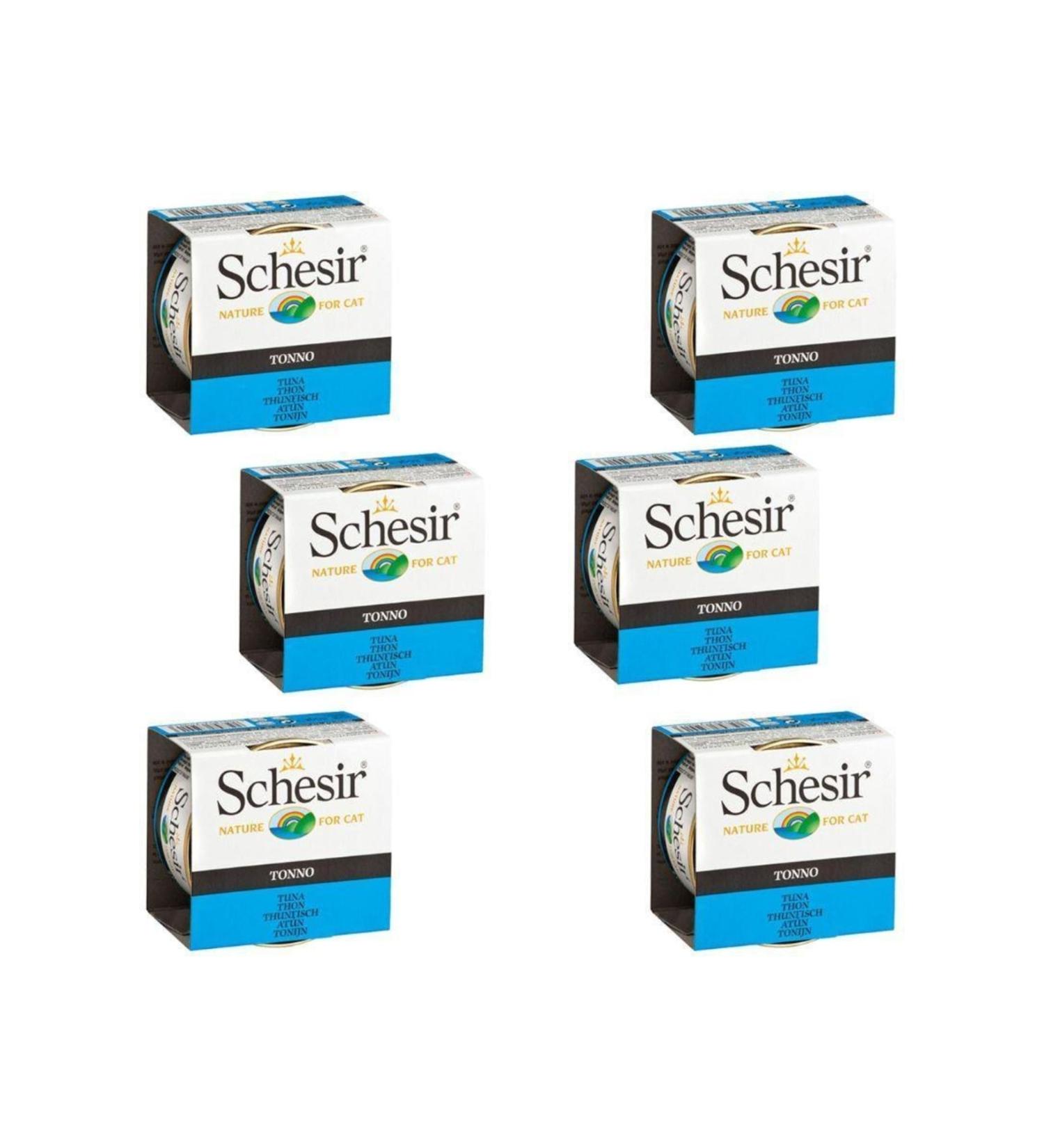 Schesir Tuna Adult Cat Canned Food 85 Gr X 6 Pieces