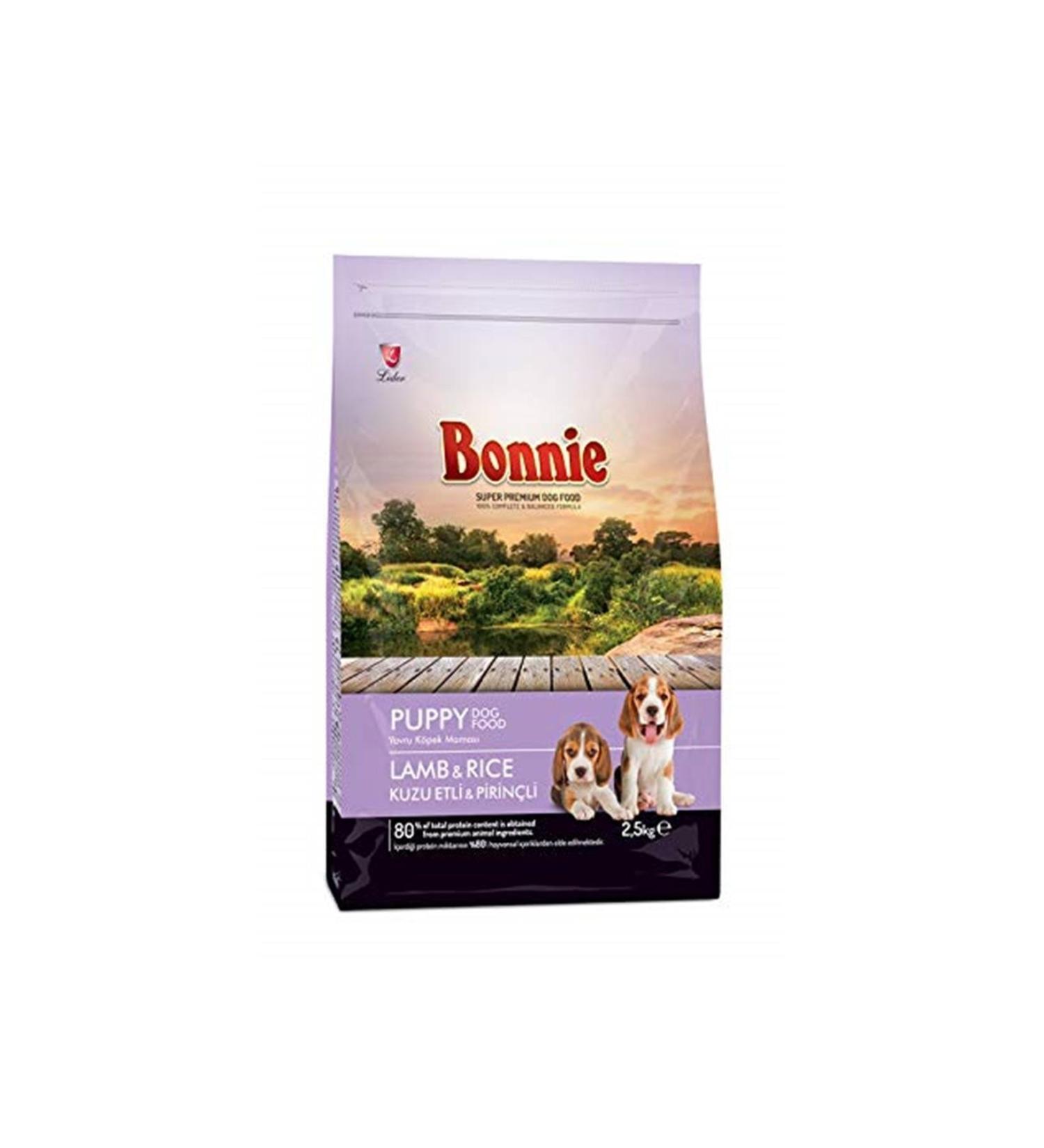 Bonnie Dry Dog Food Lamb and Rice Puppy 2.5 Kg