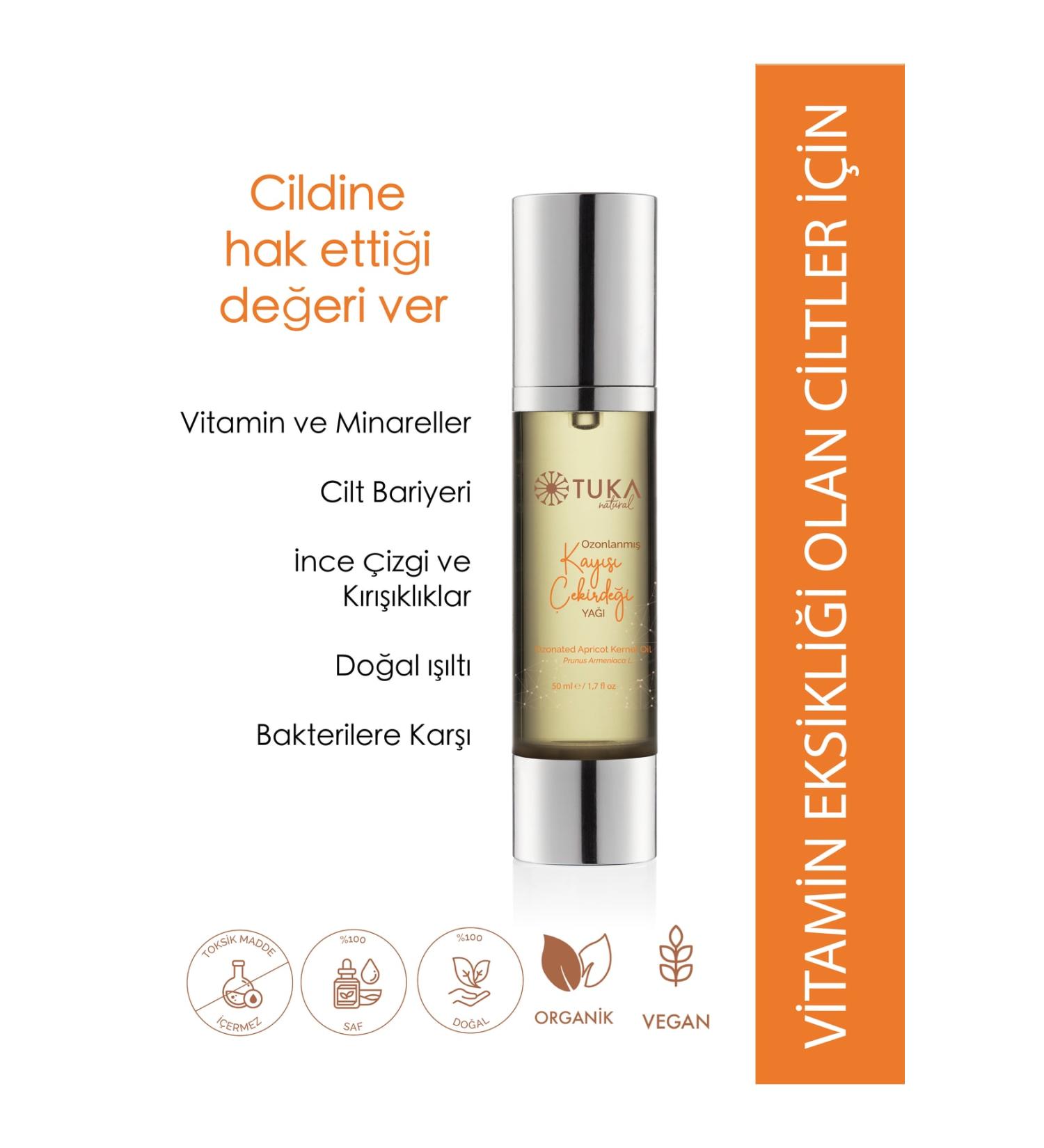 TUKA NATURAL Ozonated Apricot Kernel Oil 50 ml - Buy Online on GoSupps.com