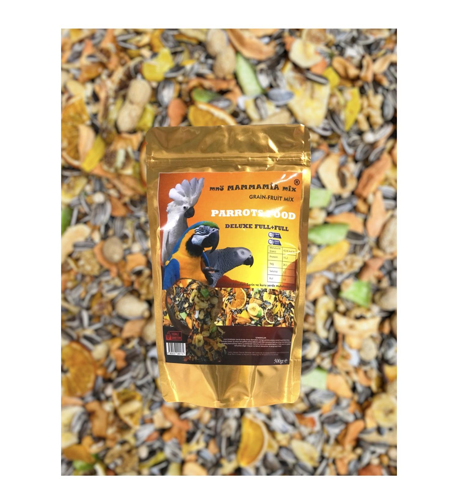 mn mammamia mix 500 gr Jako cockatoo macaw alexander etc. Large Parrot Food 500 gr