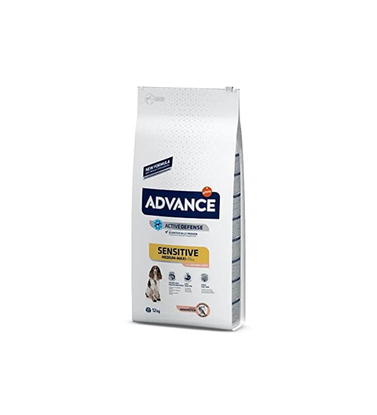 Advance Sensitive Adult Dog Food with Salmon and Rice 12 Kg