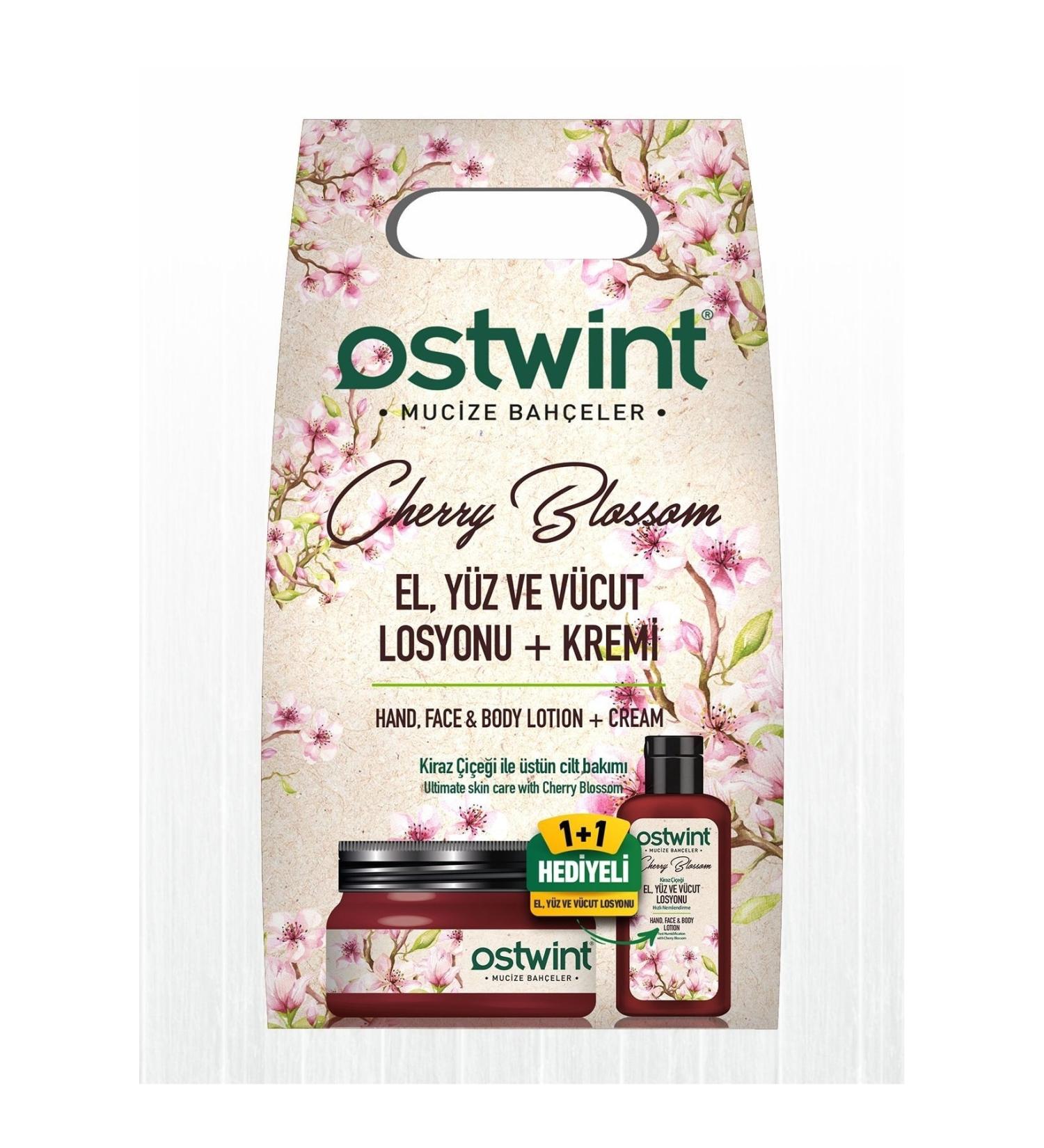 Ostwint Cherry Blossom Cream & Lotion 300ml 100ml Gift - Buy Online on GoSupps.com