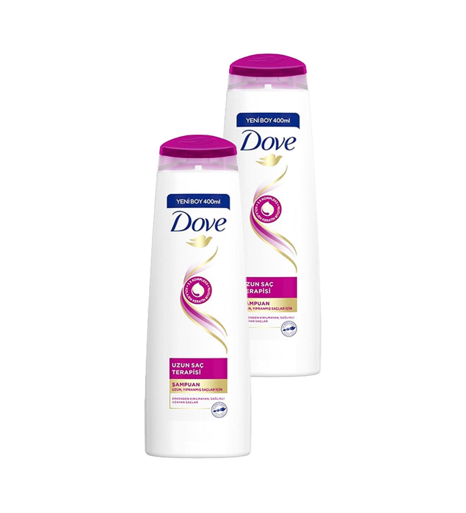 Dove Long Hair Therapy Shampoo 800 Ml (400 Ml X 2)