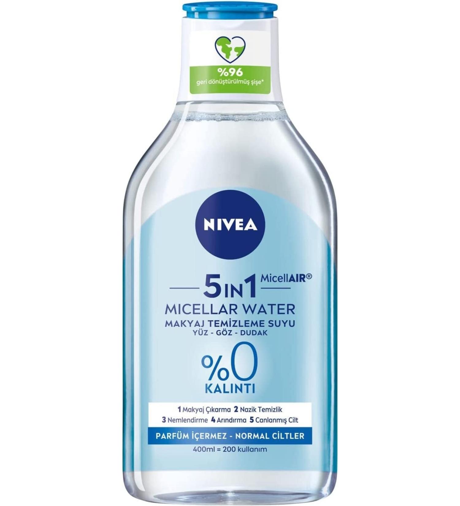 NIVEA 5in1 Refreshing Micellar Make-Up Remover Water Normal Skin 400 ml Facial Cleanser - Buy Online on GoSupps.com