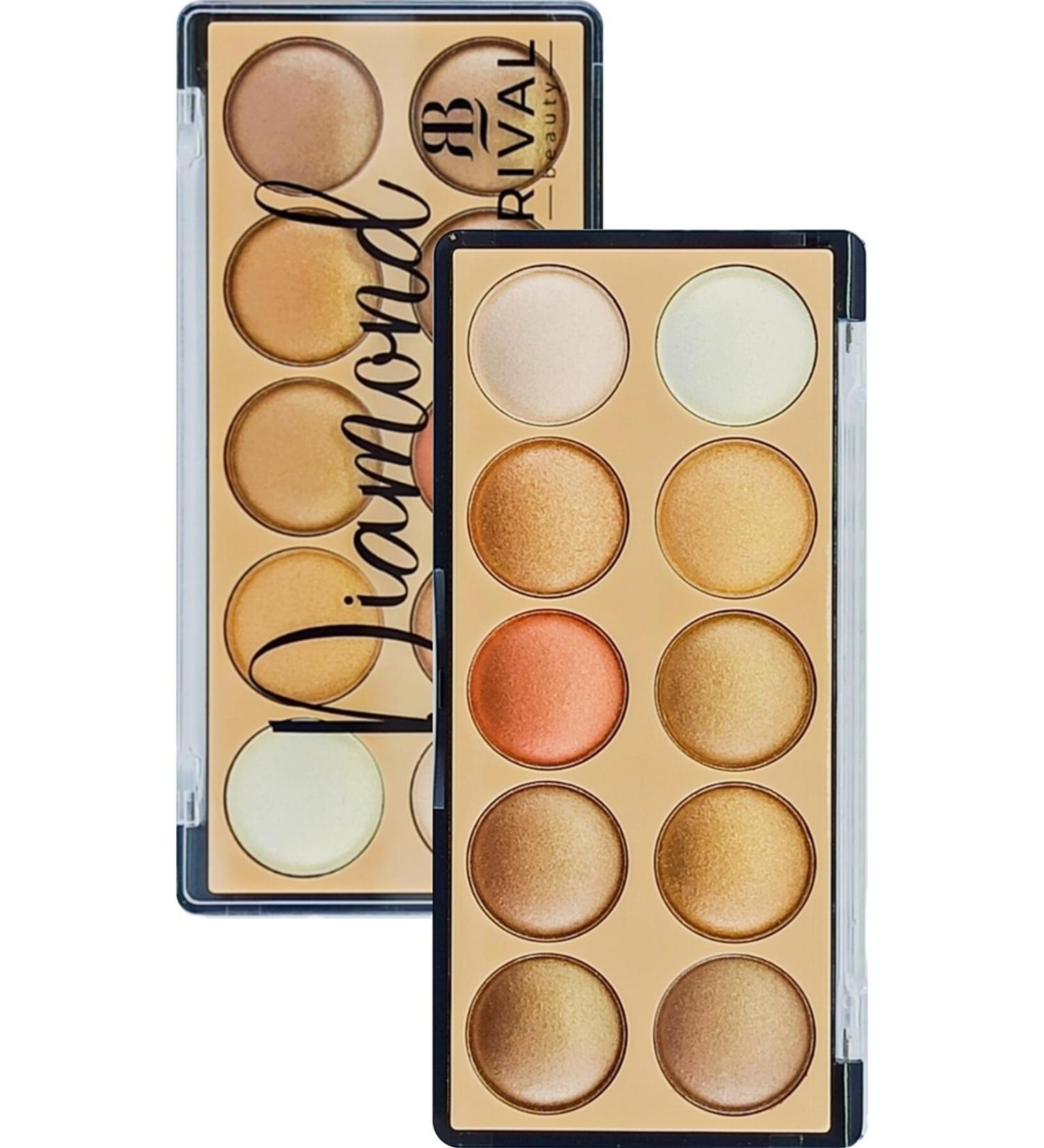 Mardinal Rival Beauty Diamond Eyeshadow 10-Piece Eyeshadow Palette No:3