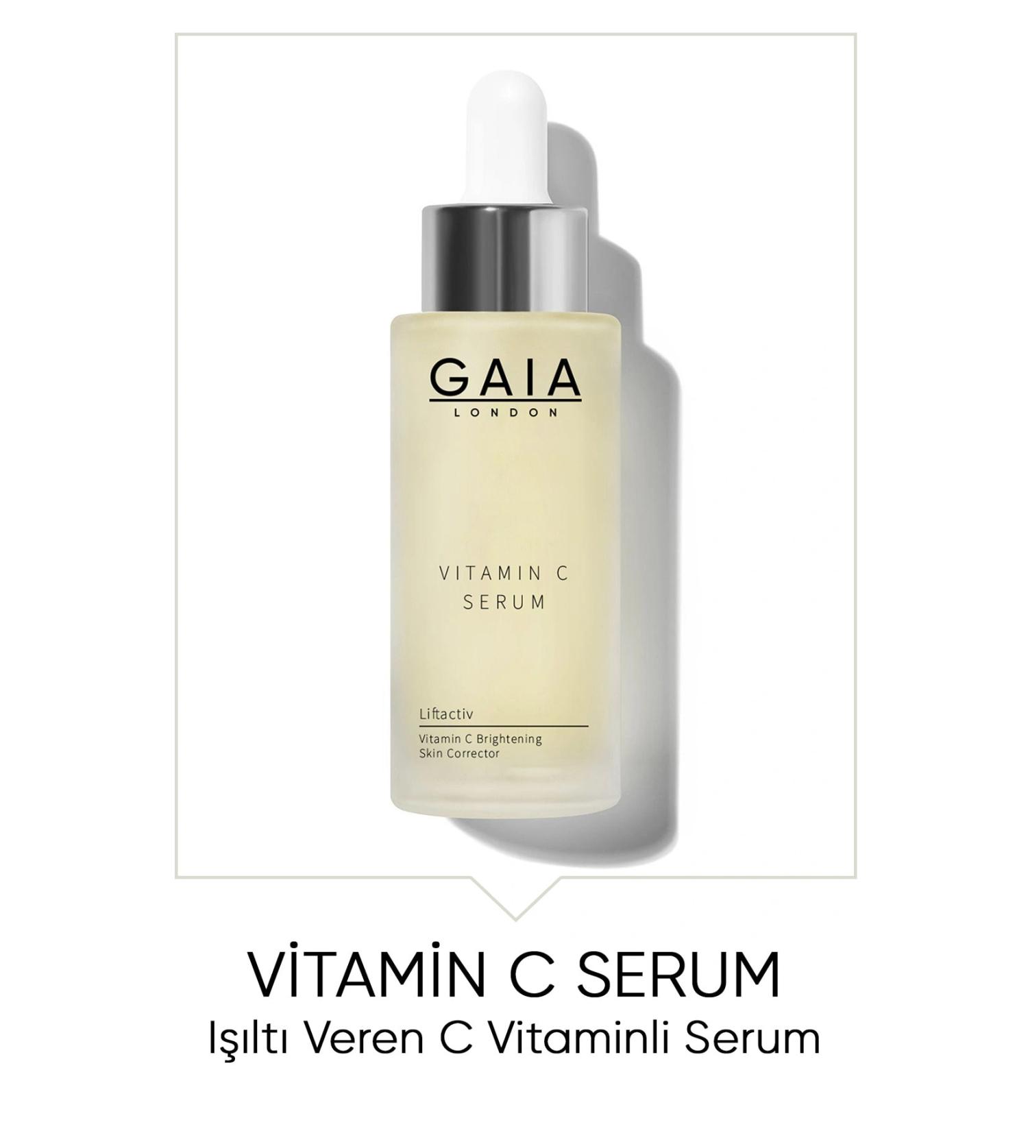 Gaia London Brightening Revitalizing and Brightening Tone-Equalizing Vitamin C Serum 50ml - Buy Online on GoSupps.com