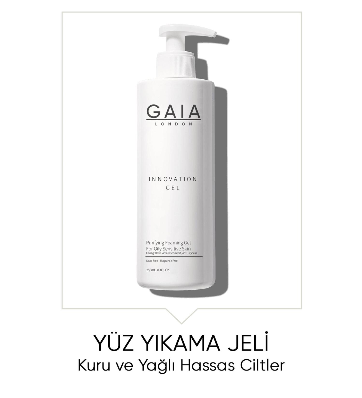Gaia London Facial Cleansing Gel for Dry and Oily Skin (Innovation Gel) 250 ml - Buy Online on GoSupps.com