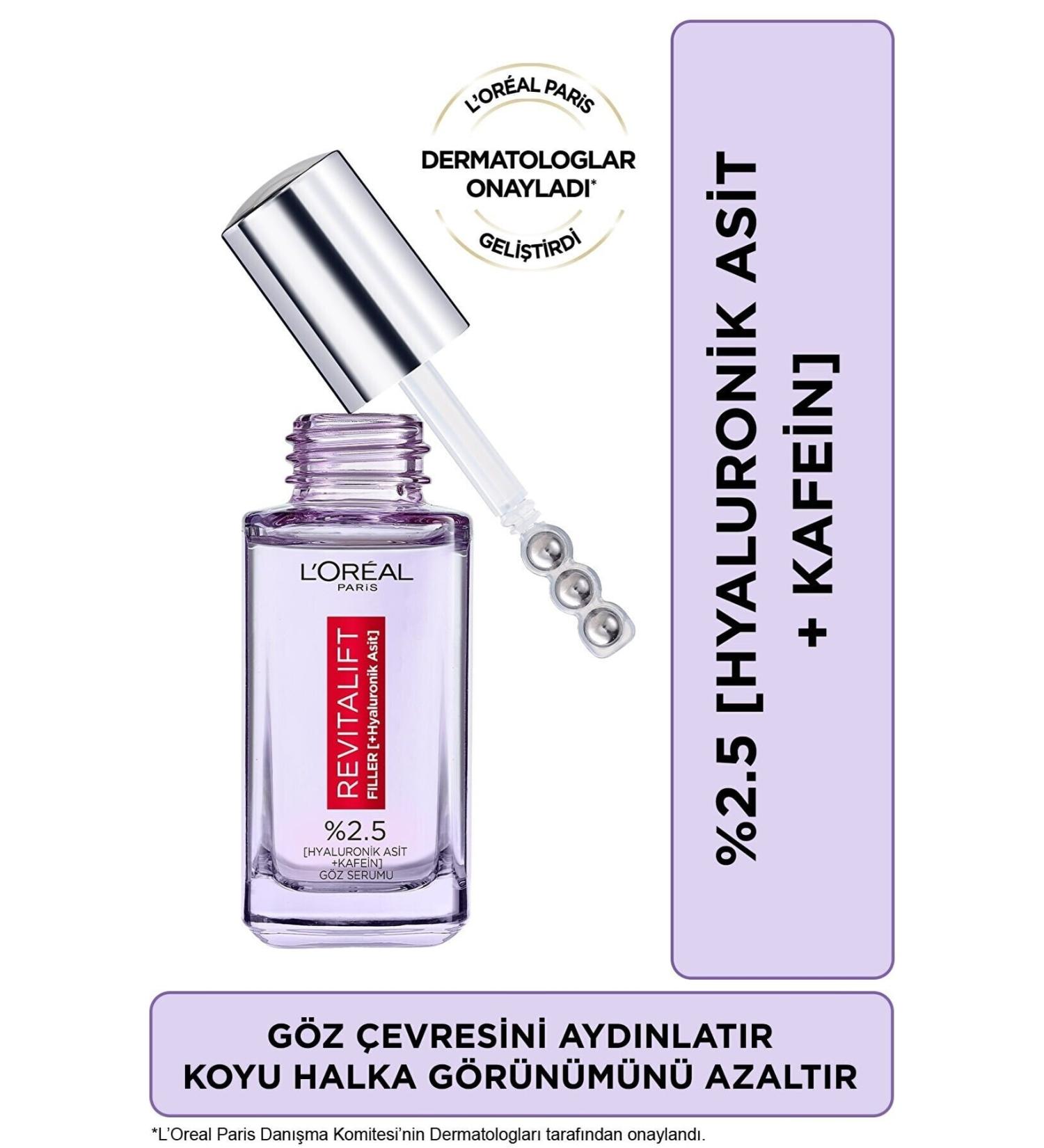 L'Oreal Paris L'or al Paris Revitalift Filler Eye Serum 20ml - Buy Online on GoSupps.com